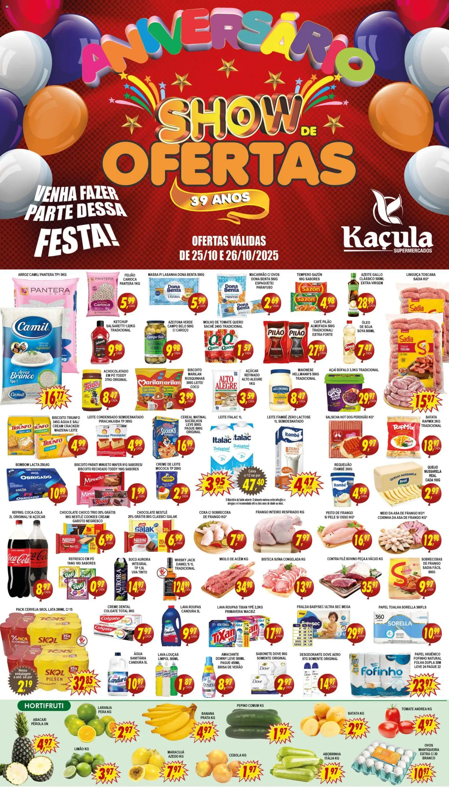 Kaçula - Folheto - página 1- válido a partir de 25/10/2025
