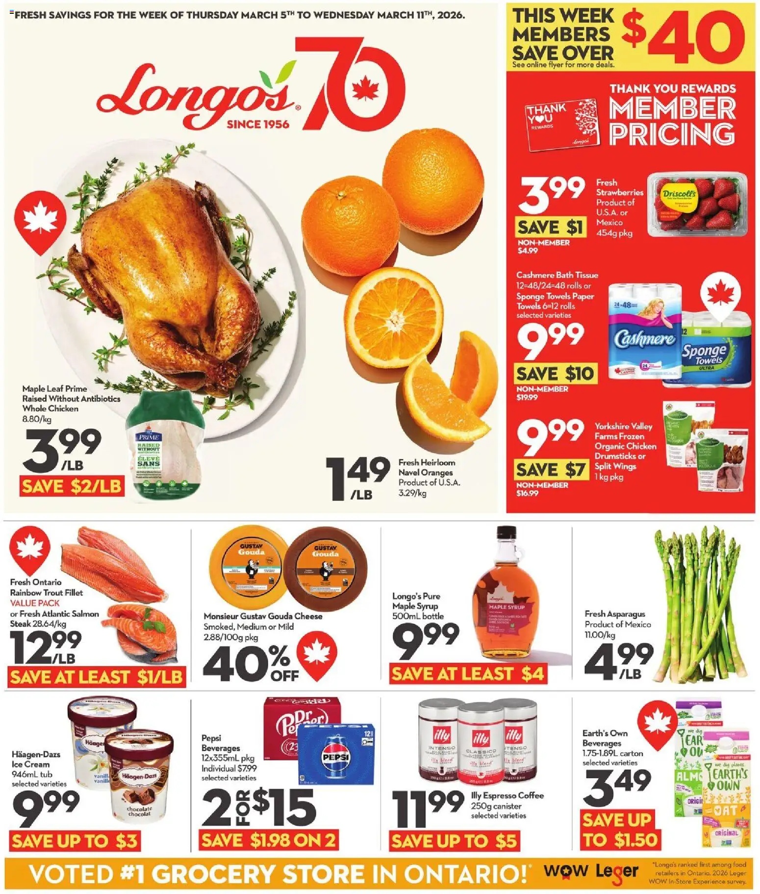 Longo's weekly flyer / circulaire - page 1- valid from Mar 5, 2026