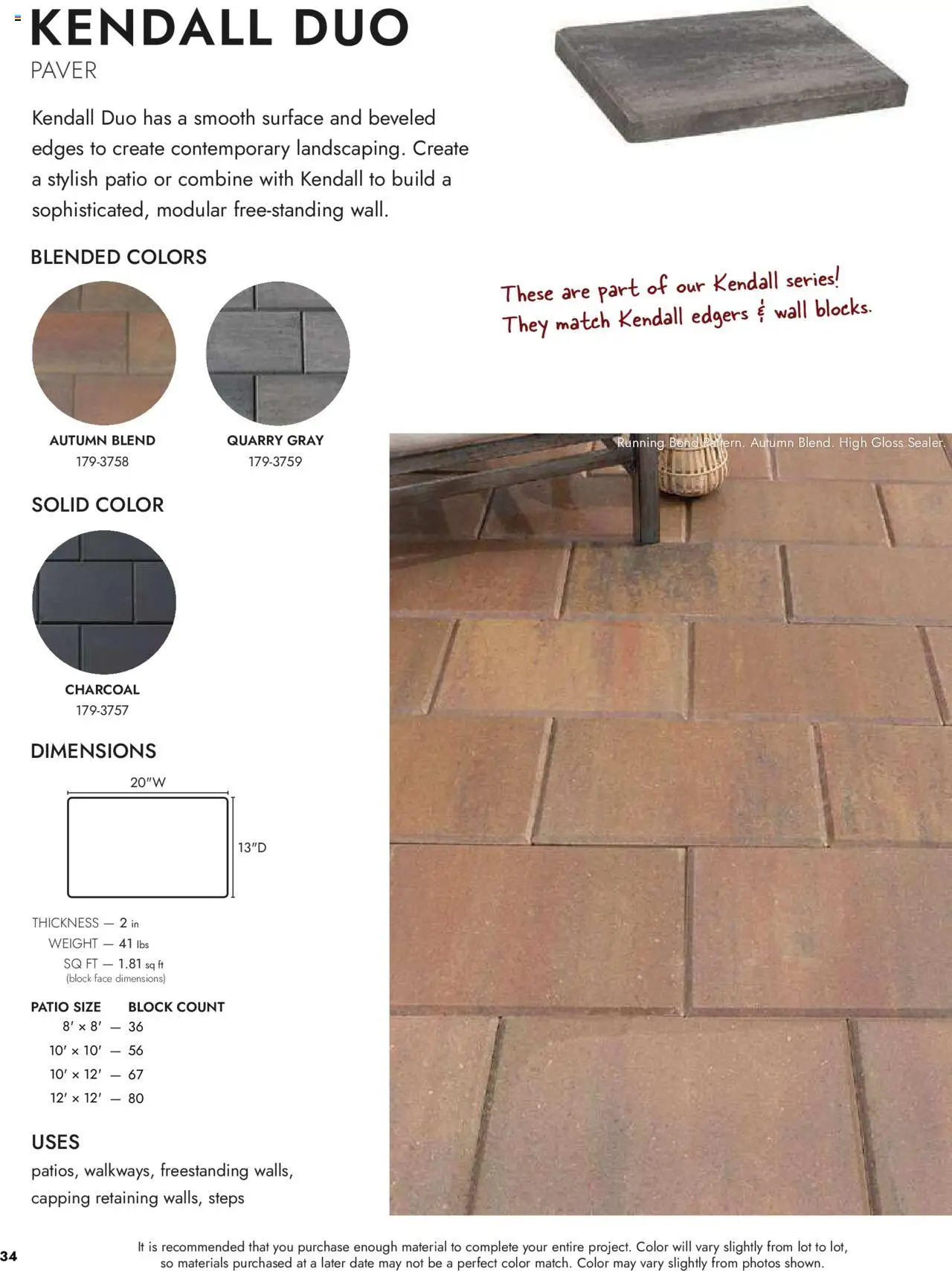 Menards Landscape Concrete Block - page 34- valid from 03/13/2025