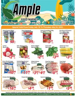 Preview Ample Food Market weekly flyer / circulaire valid from Jul 18, 2025