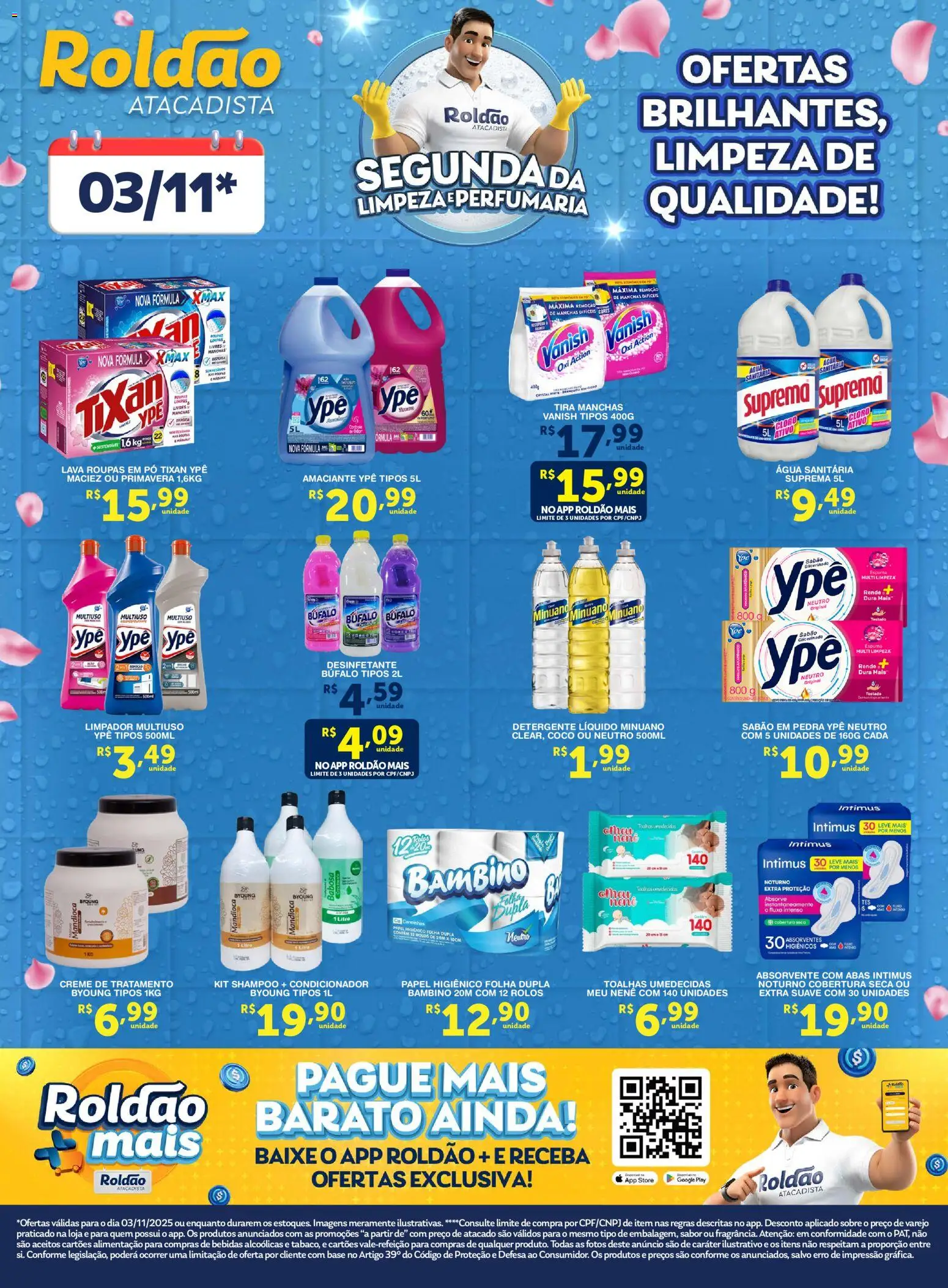 Roldão - Ofertas Segunda da Limpeza e Perfumaria - página 1- válido a partir de 03/11/2025
