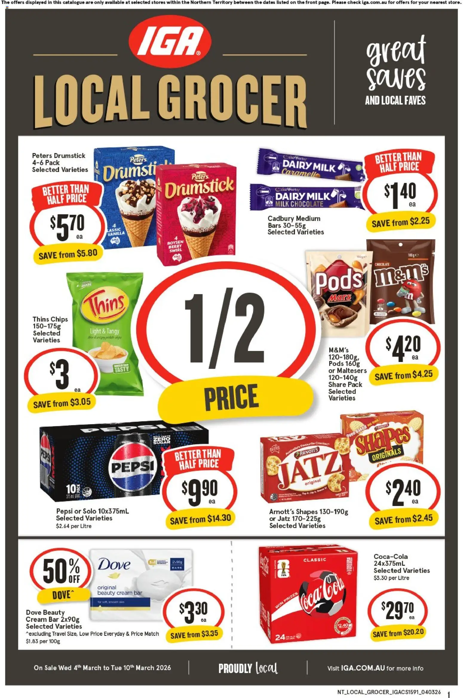 IGA Local Grocer NT - page 1- valid from 04/03/2026