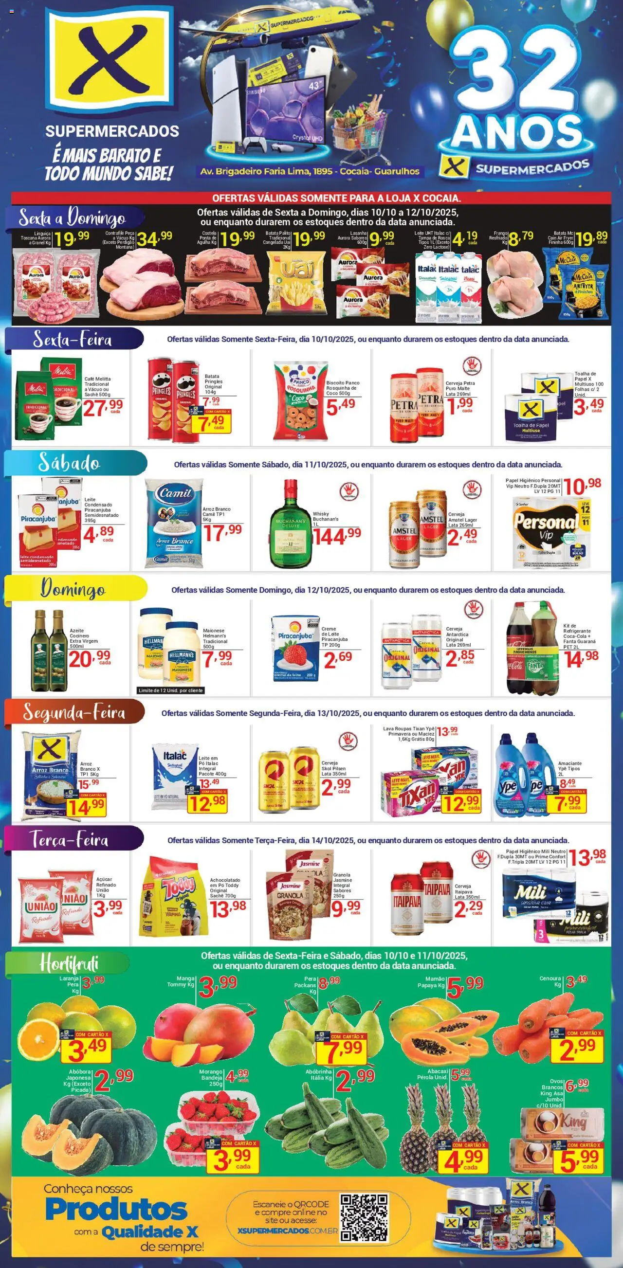 X Supermercados - Ofertas - Cocaia - página 1- válido a partir de 10/10/2025
