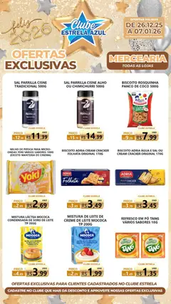 Pré-visualização Estrela Azul - Ofertas Clube Mercearia válida a partir de 26/12/2025