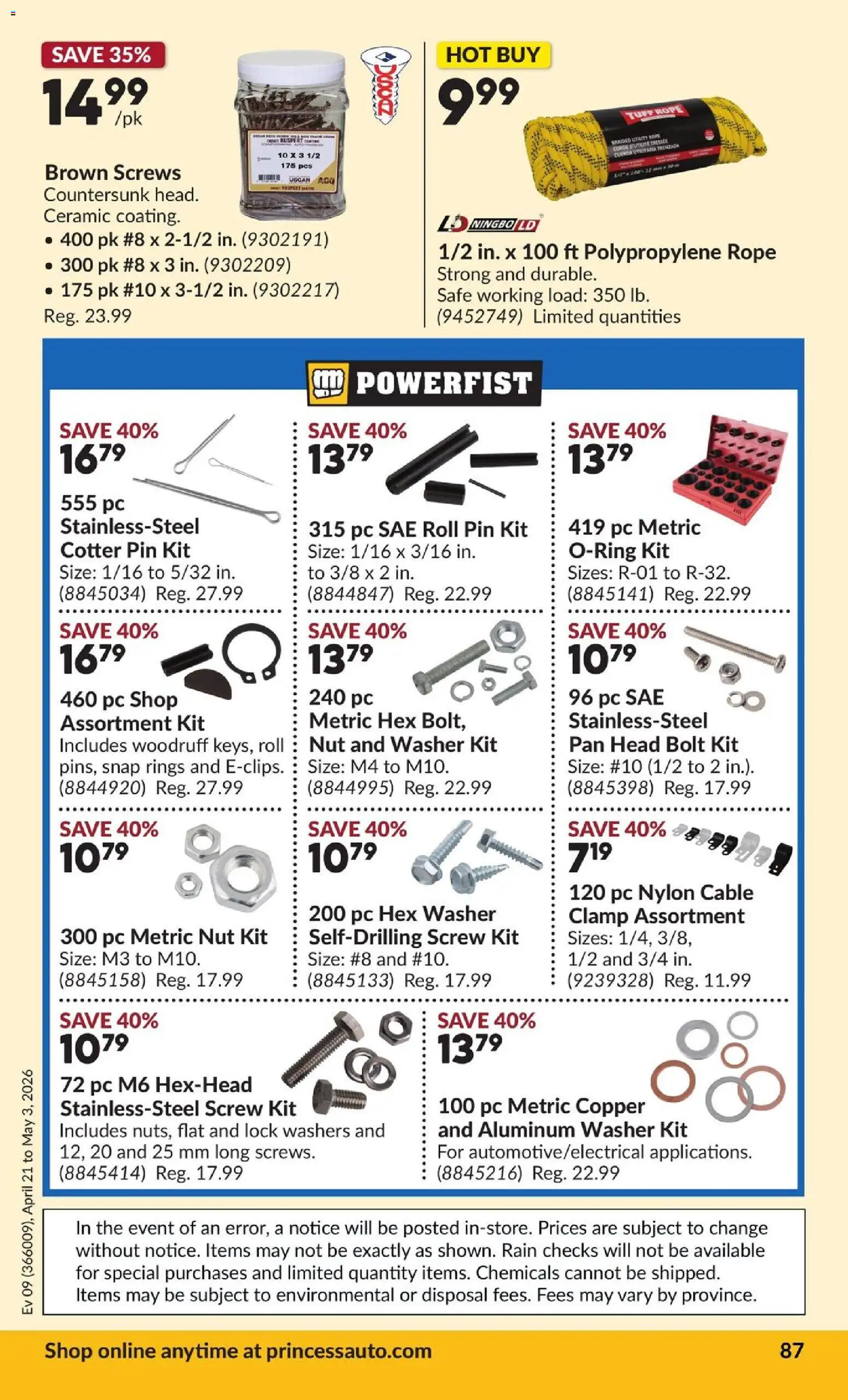 Princess Auto flyer - 2 Week Sale! - page 92- valid from Apr 21, 2026