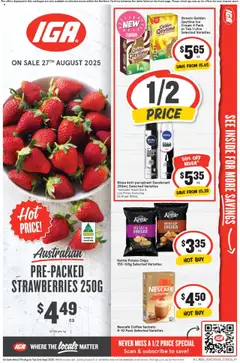 IGA catalogue preview - valid from 27/08/2025