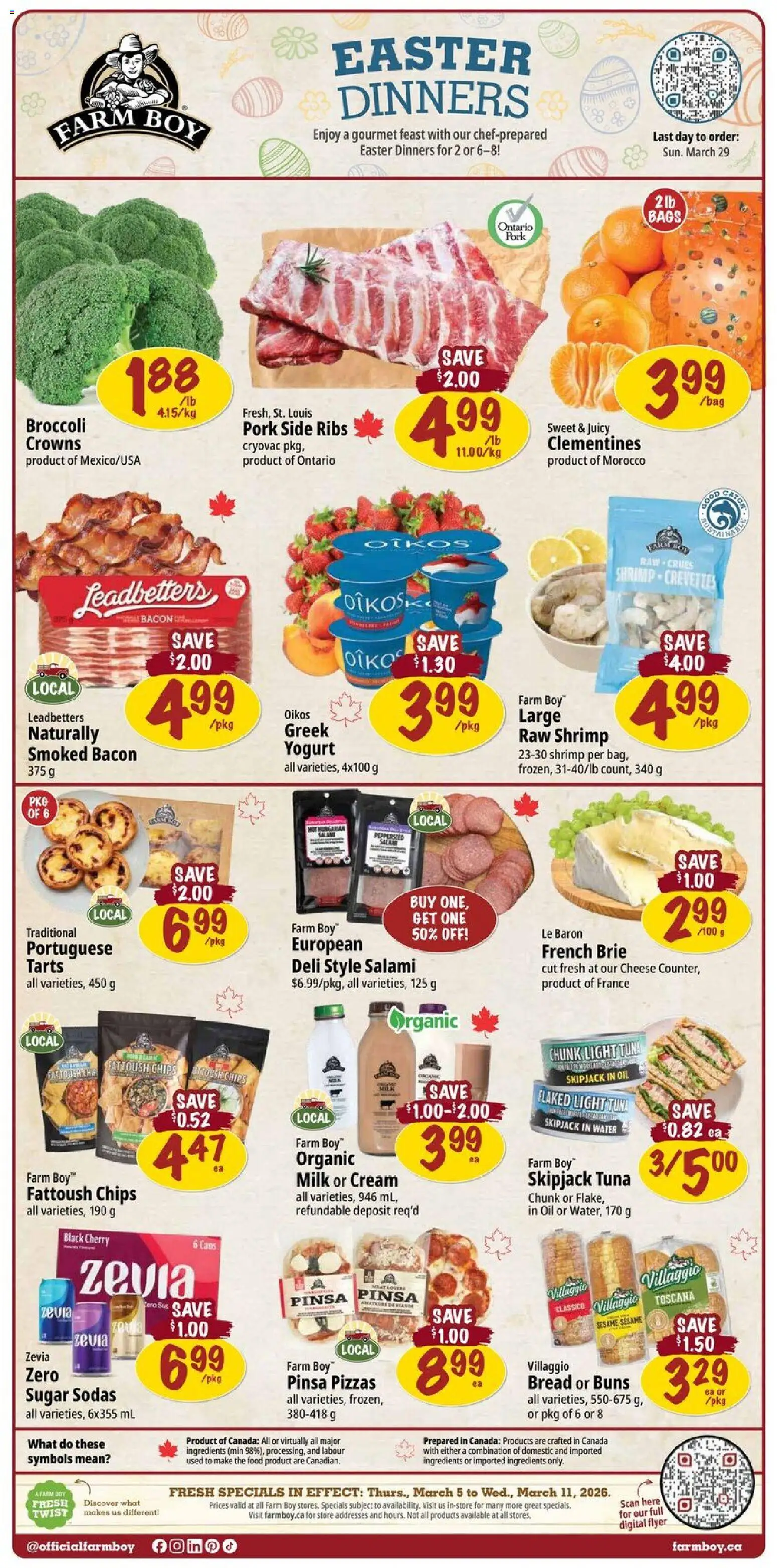 Farm Boy weekly flyer / circulaire - page 1- valid from Mar 5, 2026