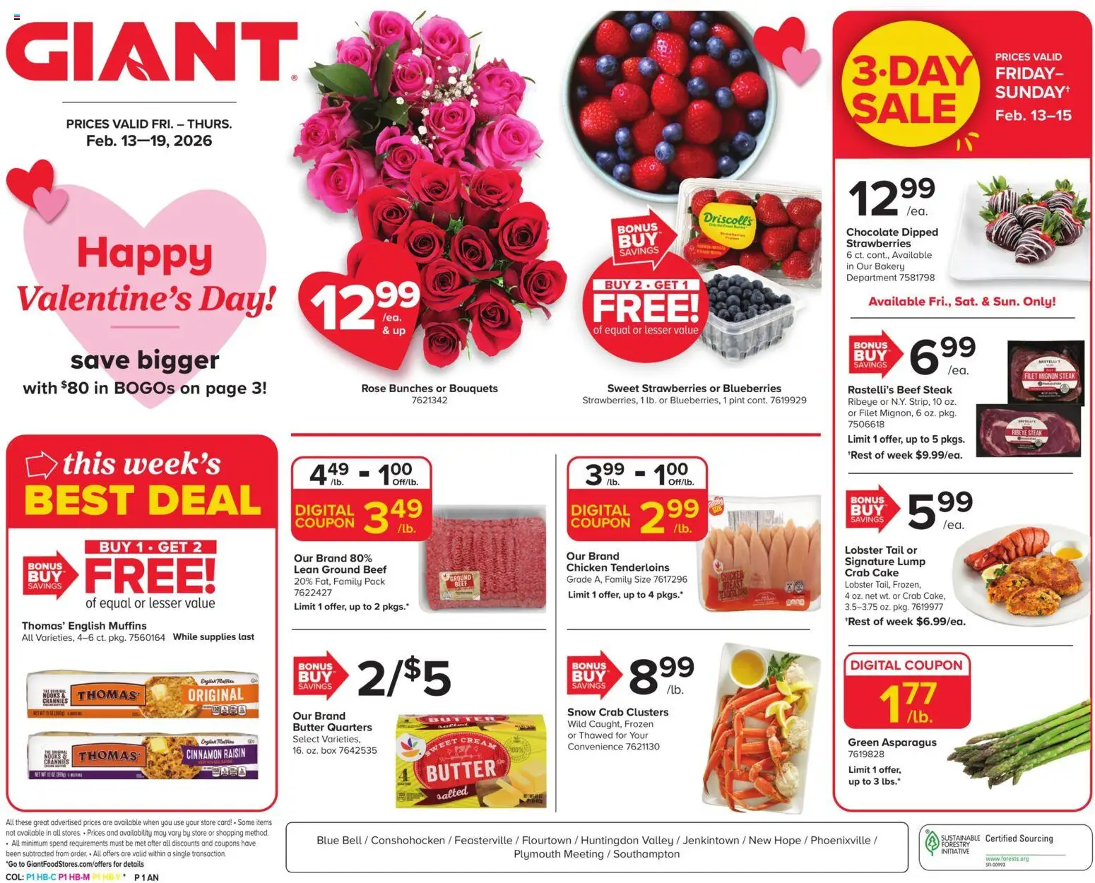 Giant Weekly Ad - page 1- valid from 02/13/2026