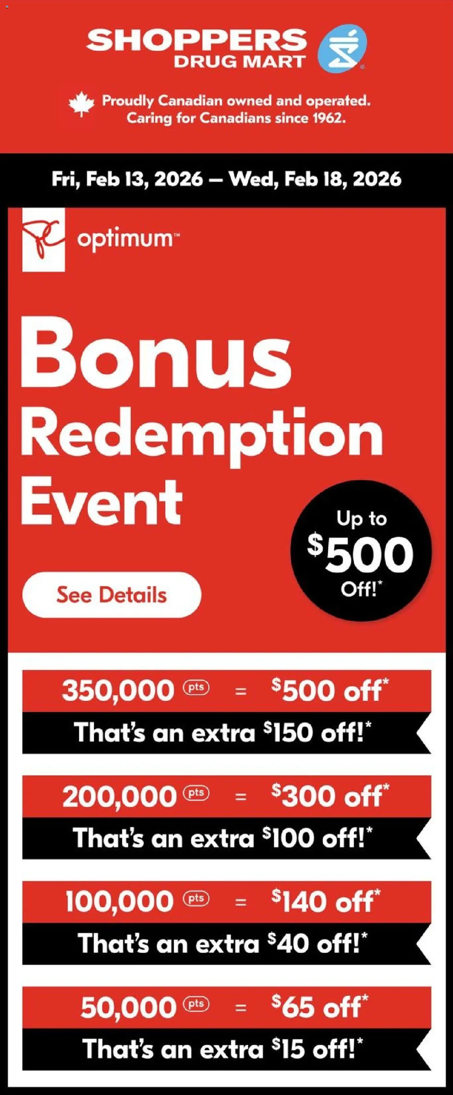 Shoppers - Event - page 1- valid from Feb 11, 2026