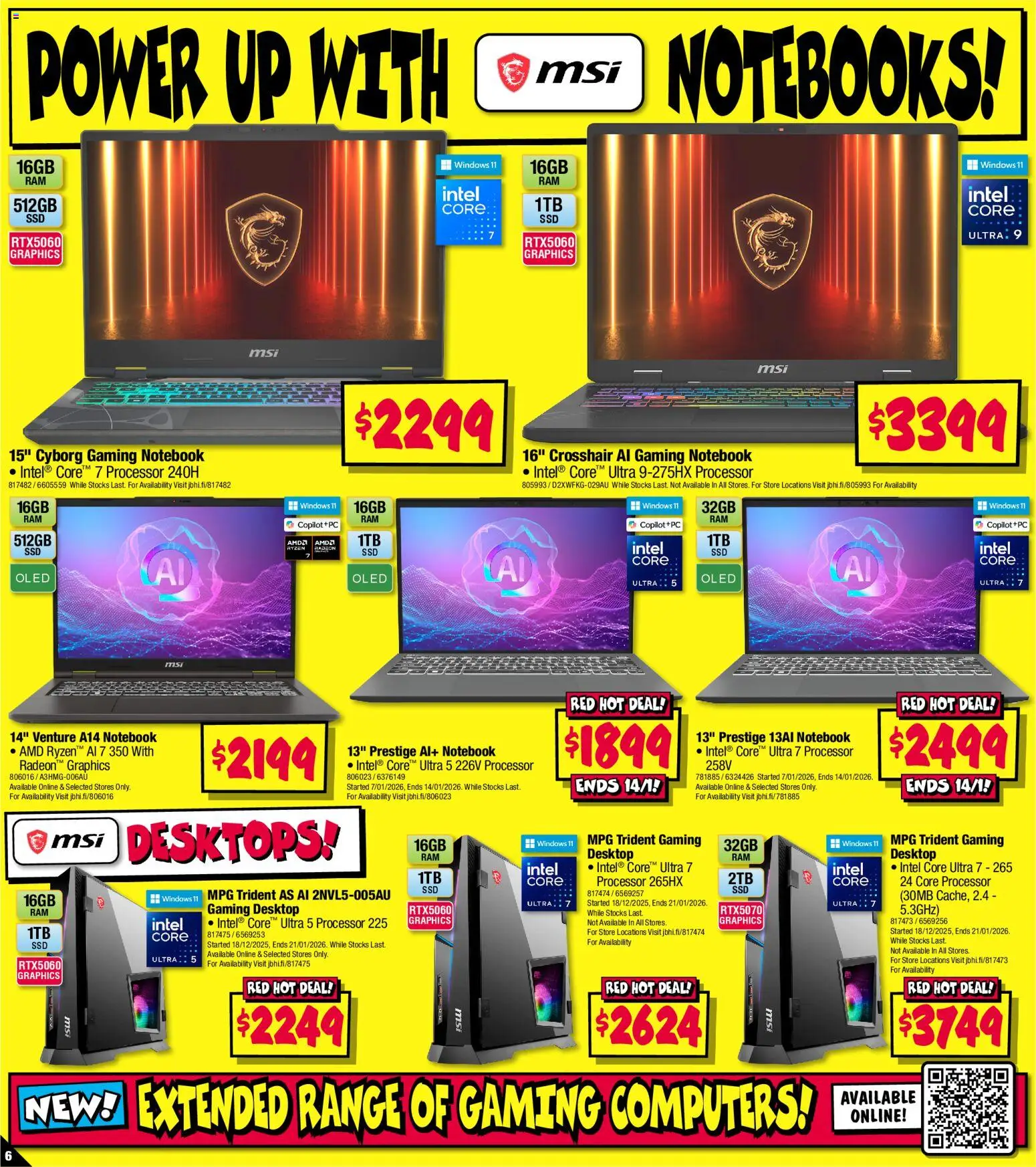 JB Hi-Fi - School time sellout on computers - page 6- valid from 08/01/2026