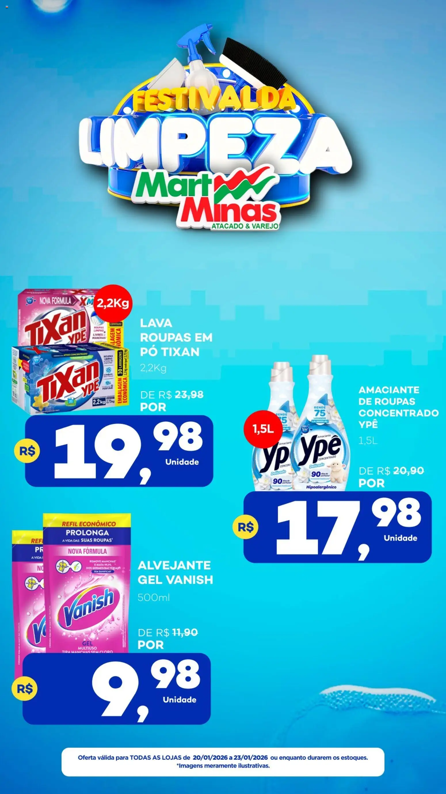 Mart Minas - Ofertas Festival da Limpeza - página 1- válido a partir de 20/01/2026

