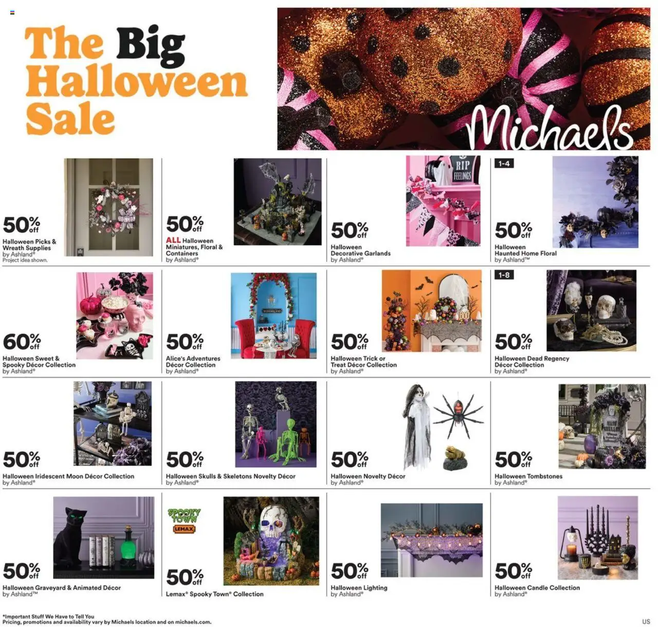 Michaels Weekly Ad - page 1- valid from 10/12/2025