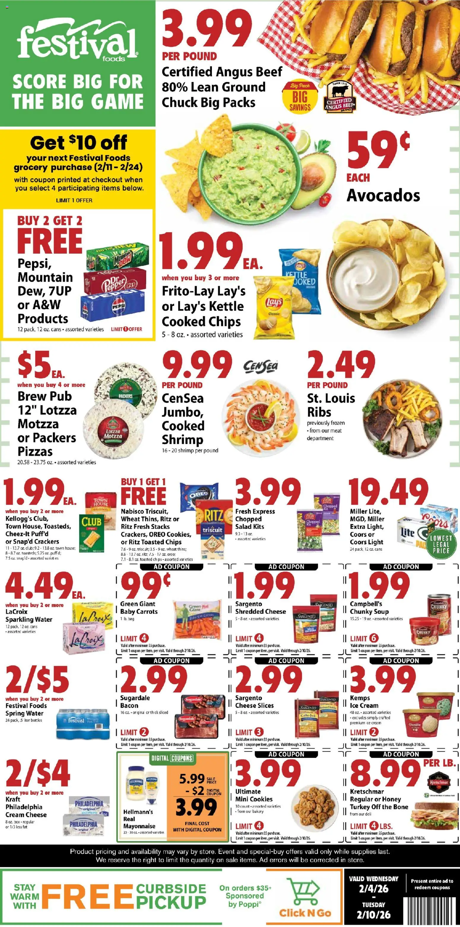 Festival Foods Weekly Ad - page 1- valid from 02/04/2026