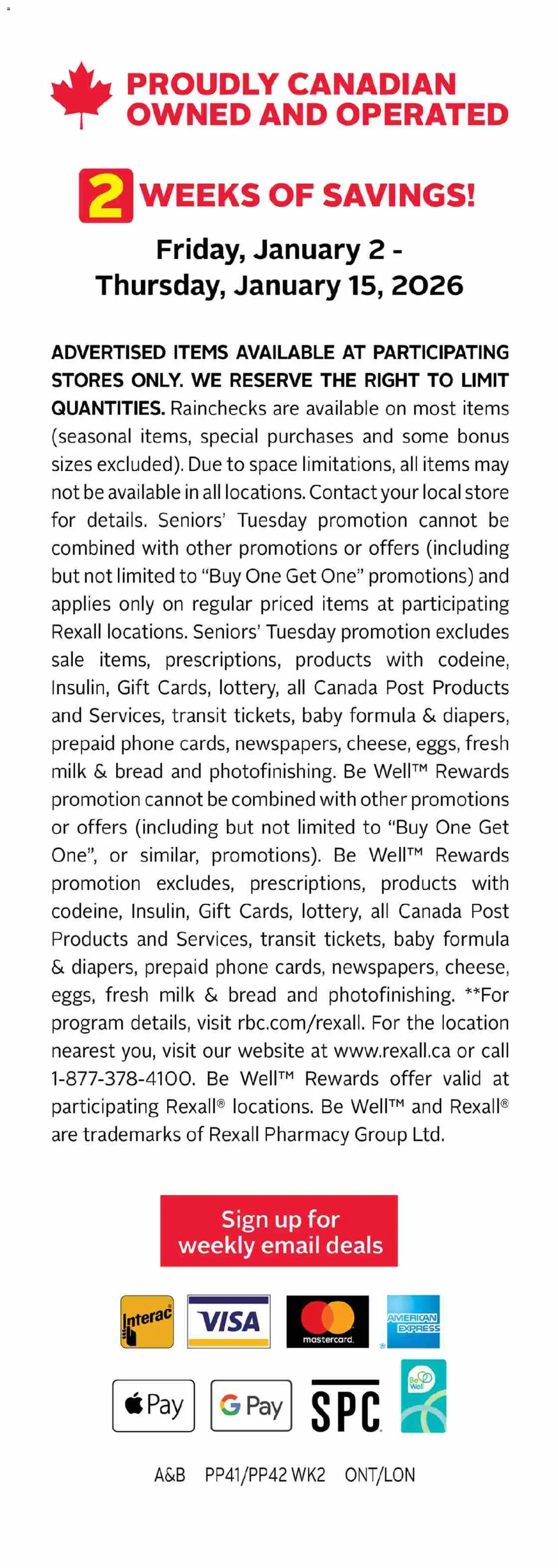 Rexall weekly flyer / circulaire - page 17- valid from Jan 9, 2026