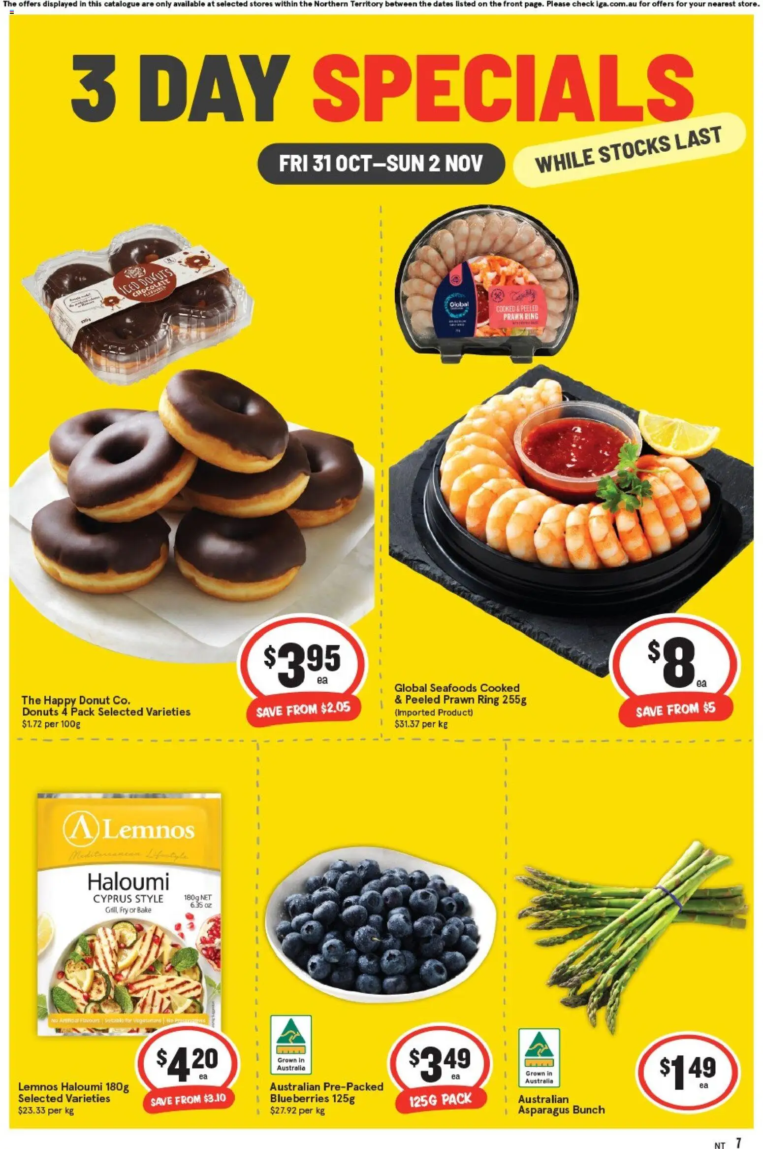 IGA - 3 Day Specials NT - page 1- valid from 31/10/2025