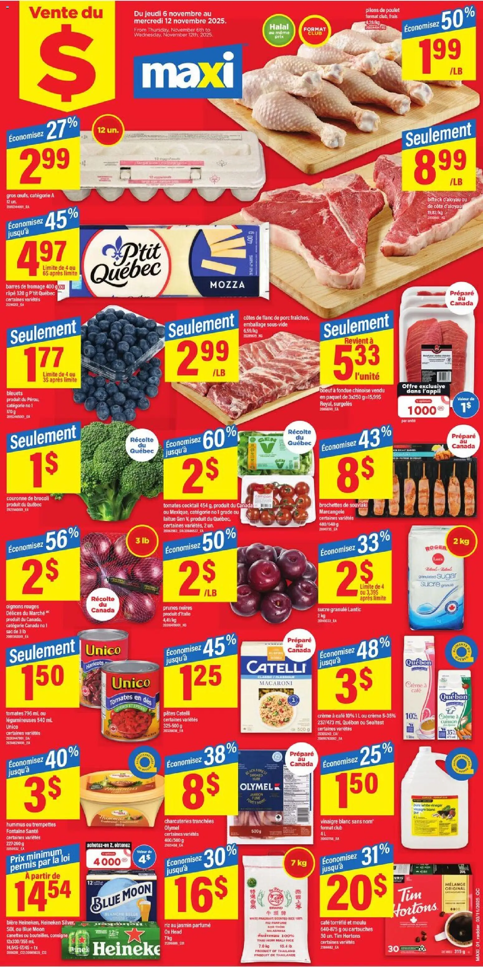 Maxi weekly flyer / circulaire - page 1- valid from Nov 6, 2025