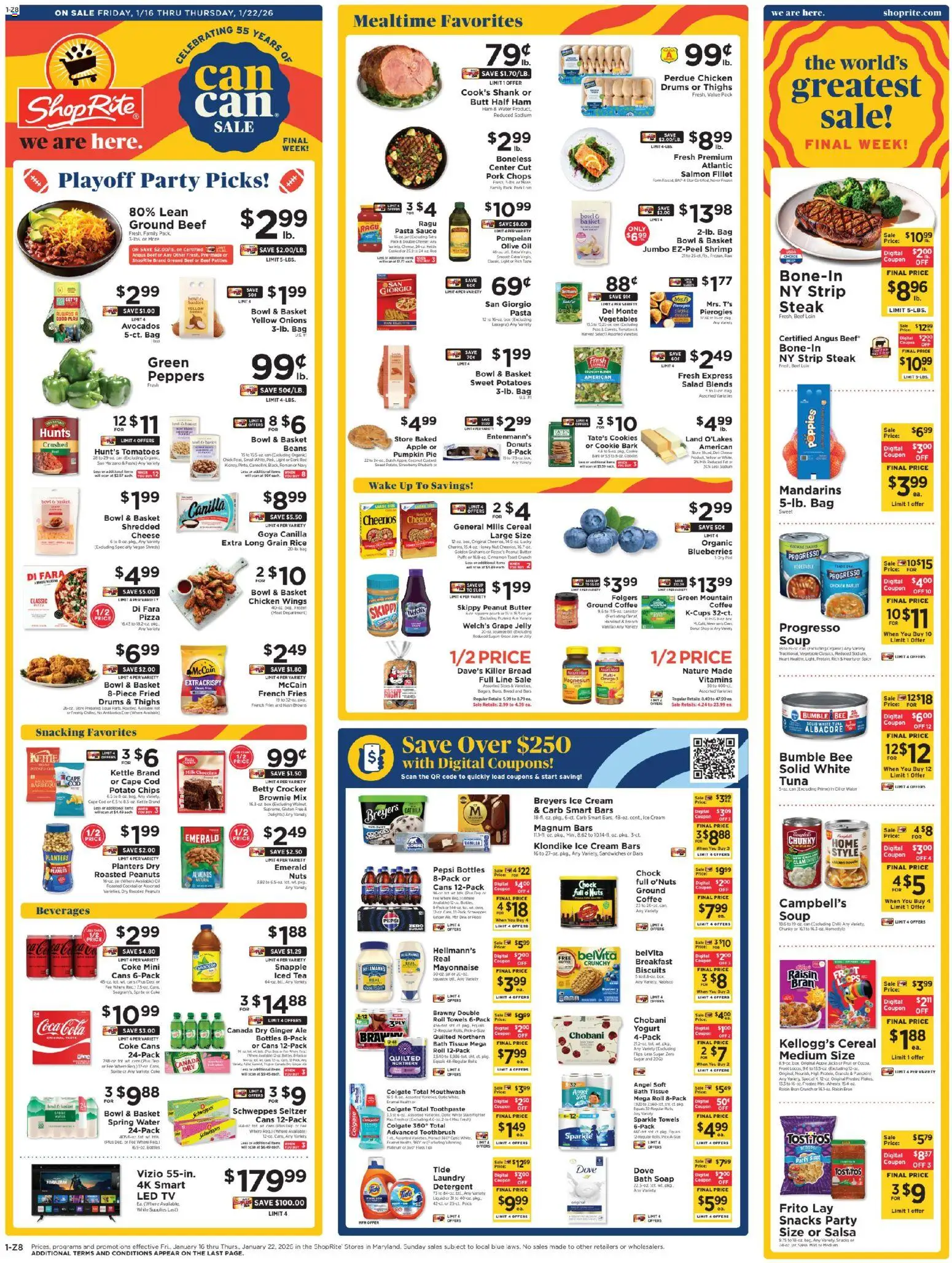 ShopRite Weekly Ad - page 1- valid from 01/16/2026