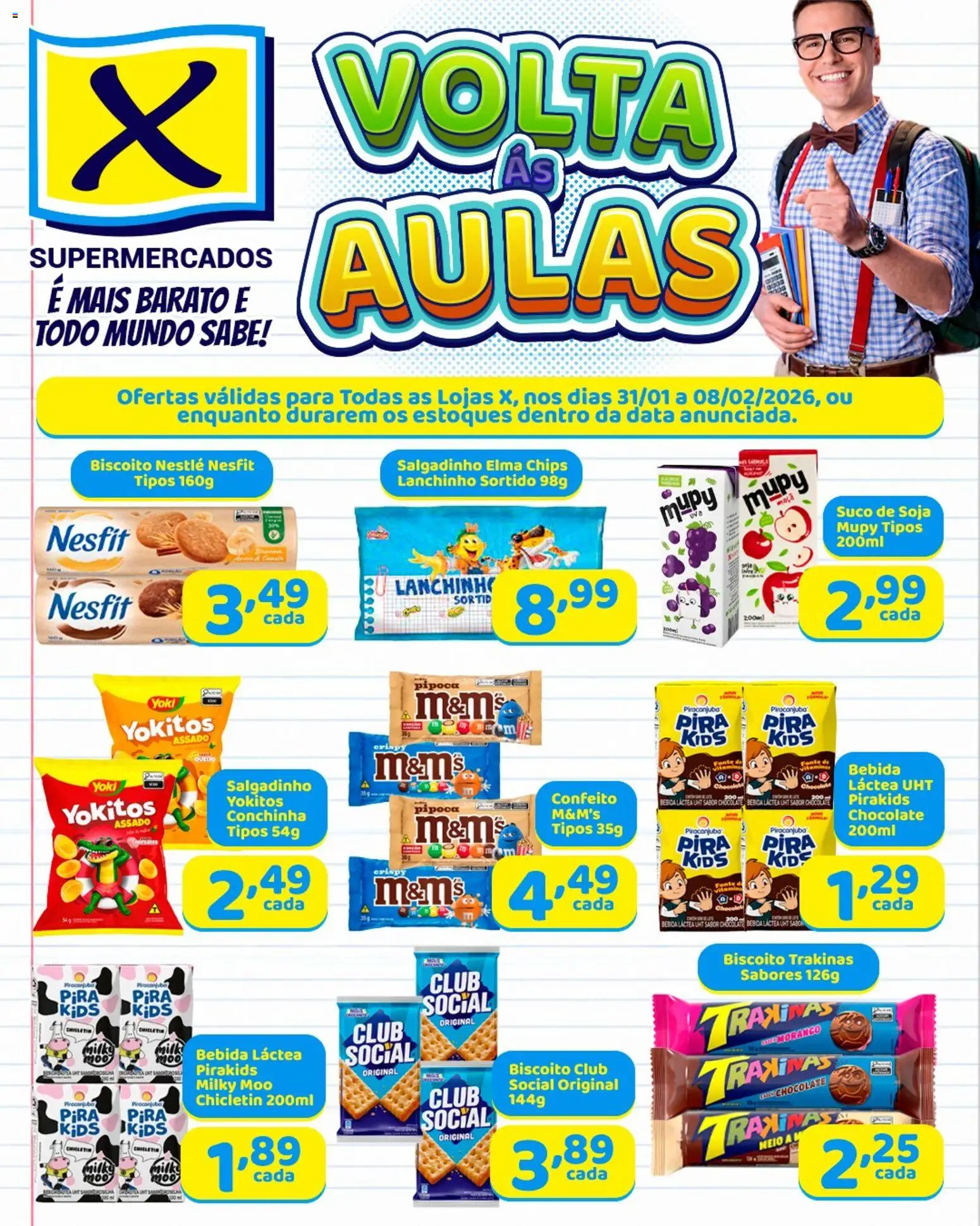 X Supermercados - Ofertas Voltas às Aulas - página 1- válido a partir de 31/01/2026
