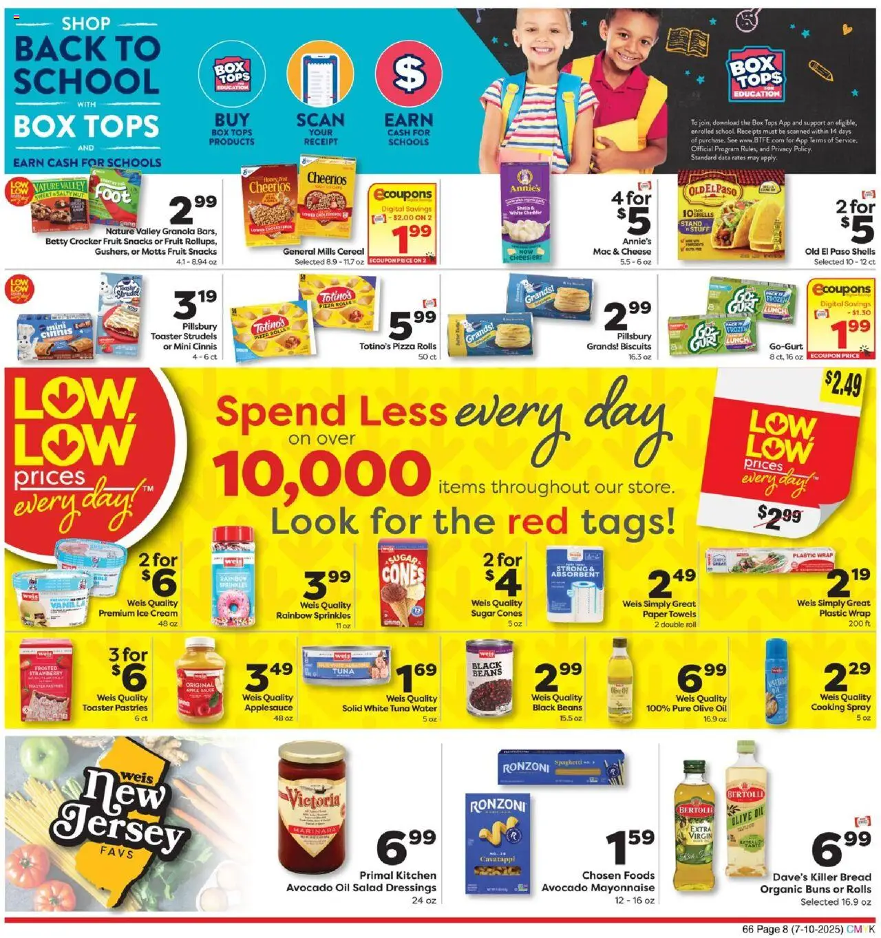Weis Monthly Ad - NJ - page 8- valid from 07/10/2025