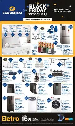 Pré-visualização Sam's Club Black Friday válida a partir de 06/11/2025