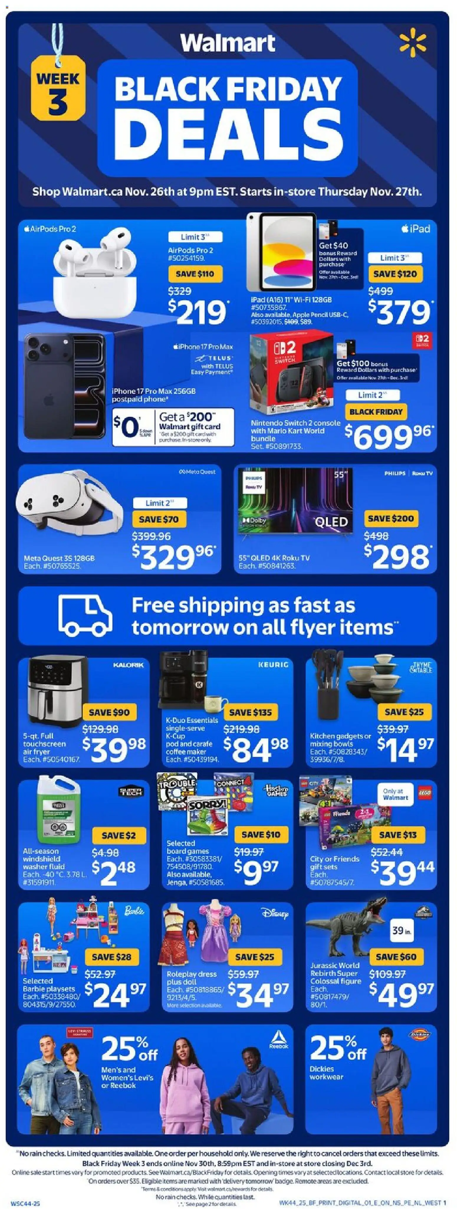 Walmart weekly flyer - page 14- valid from Nov 27, 2025