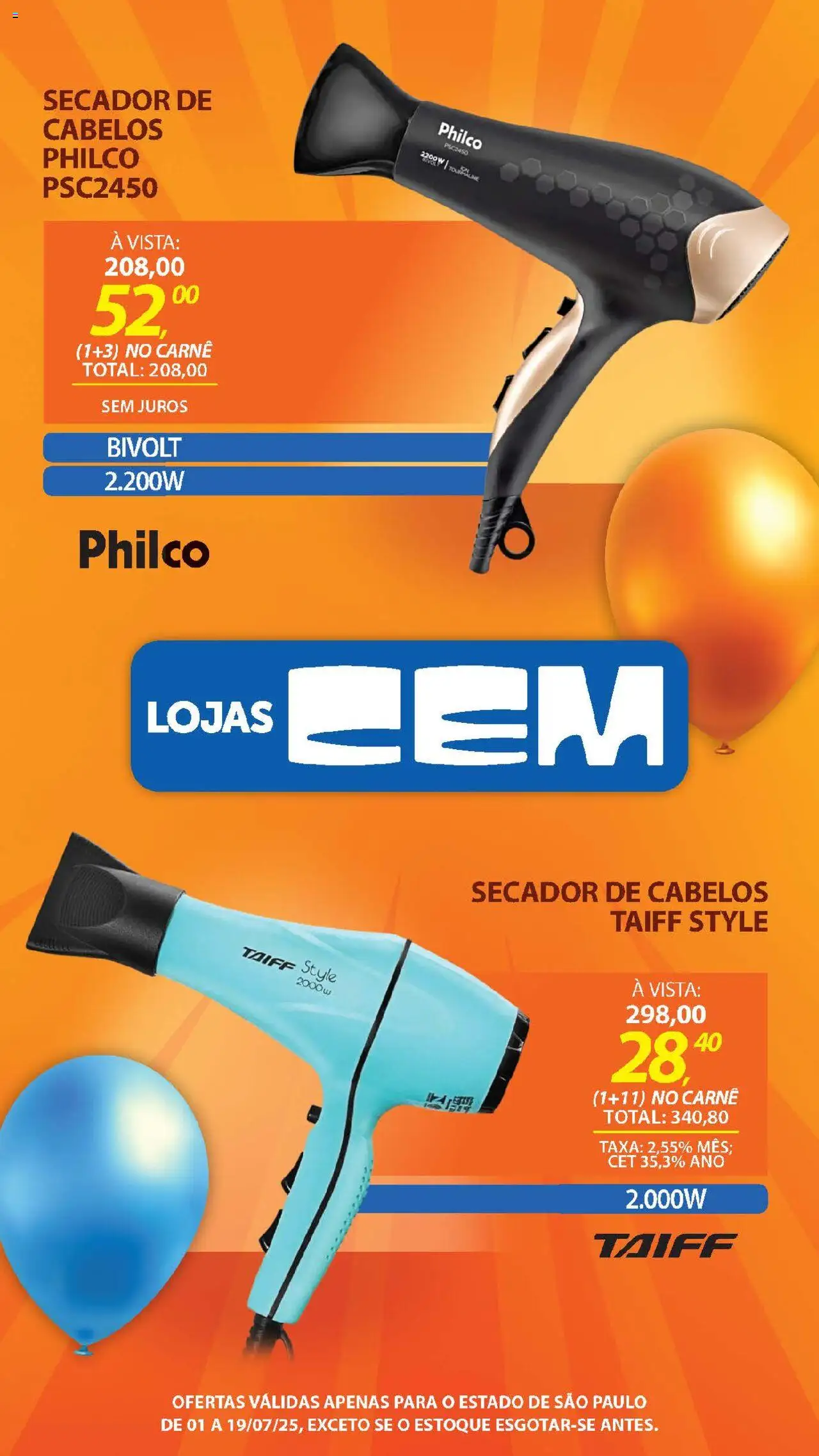 Lojas Cem - Ofertas da semana  - página 128- válido a partir de 01/07/2025
