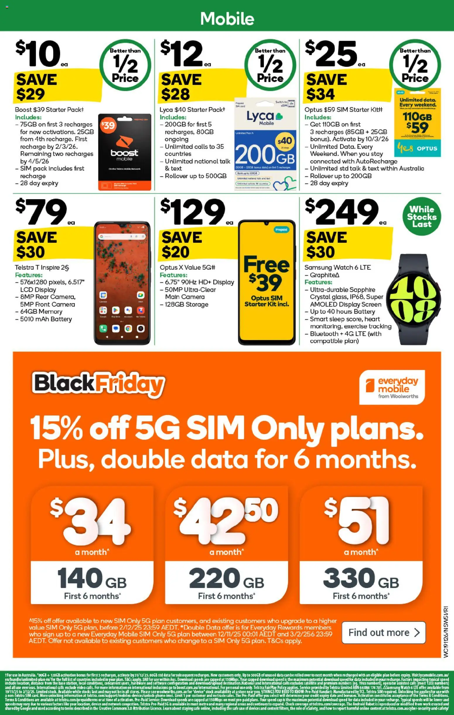 Woolworths Black Friday - page 51- valid from 19/11/2025