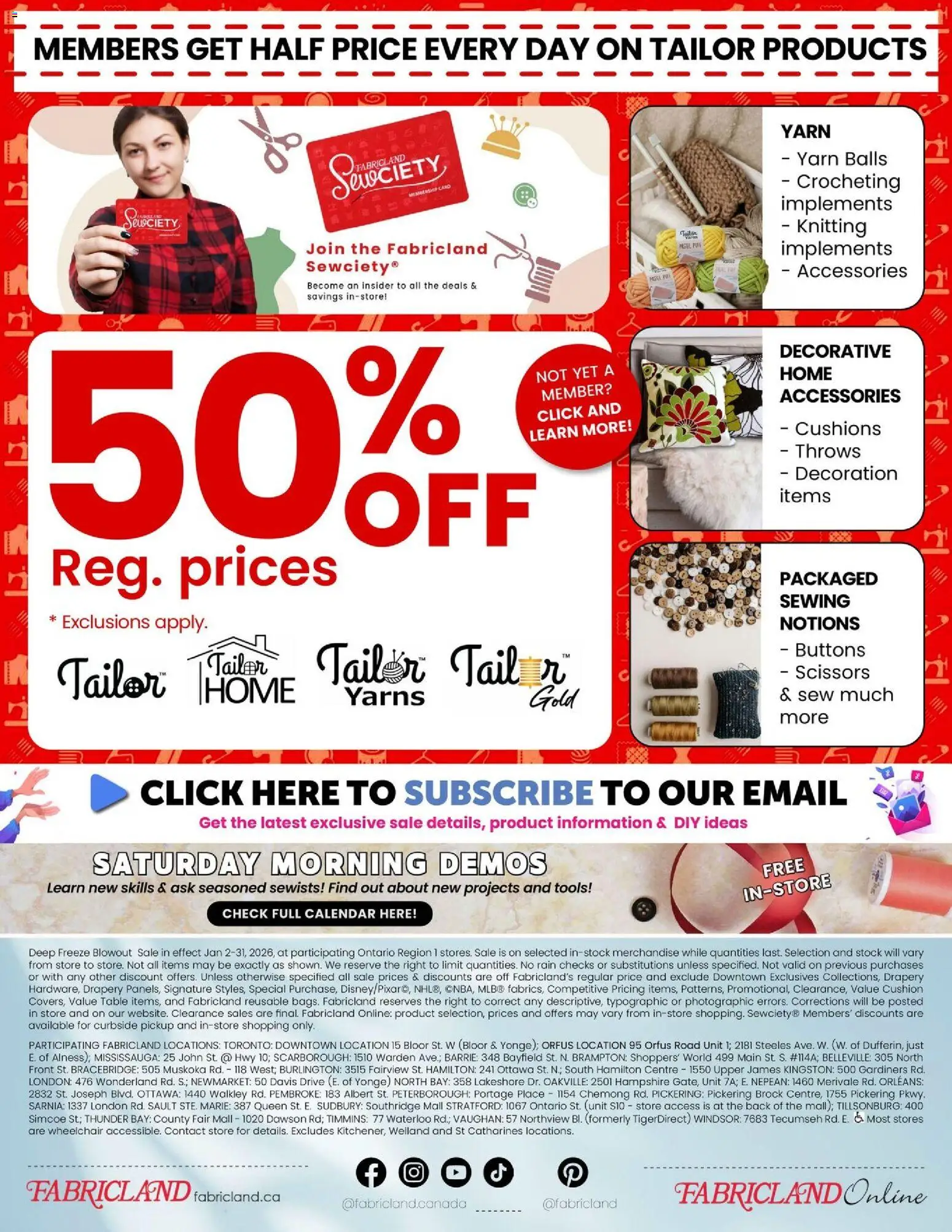Fabricland flyer / circulaire - page 15- valid from Jan 2, 2026
