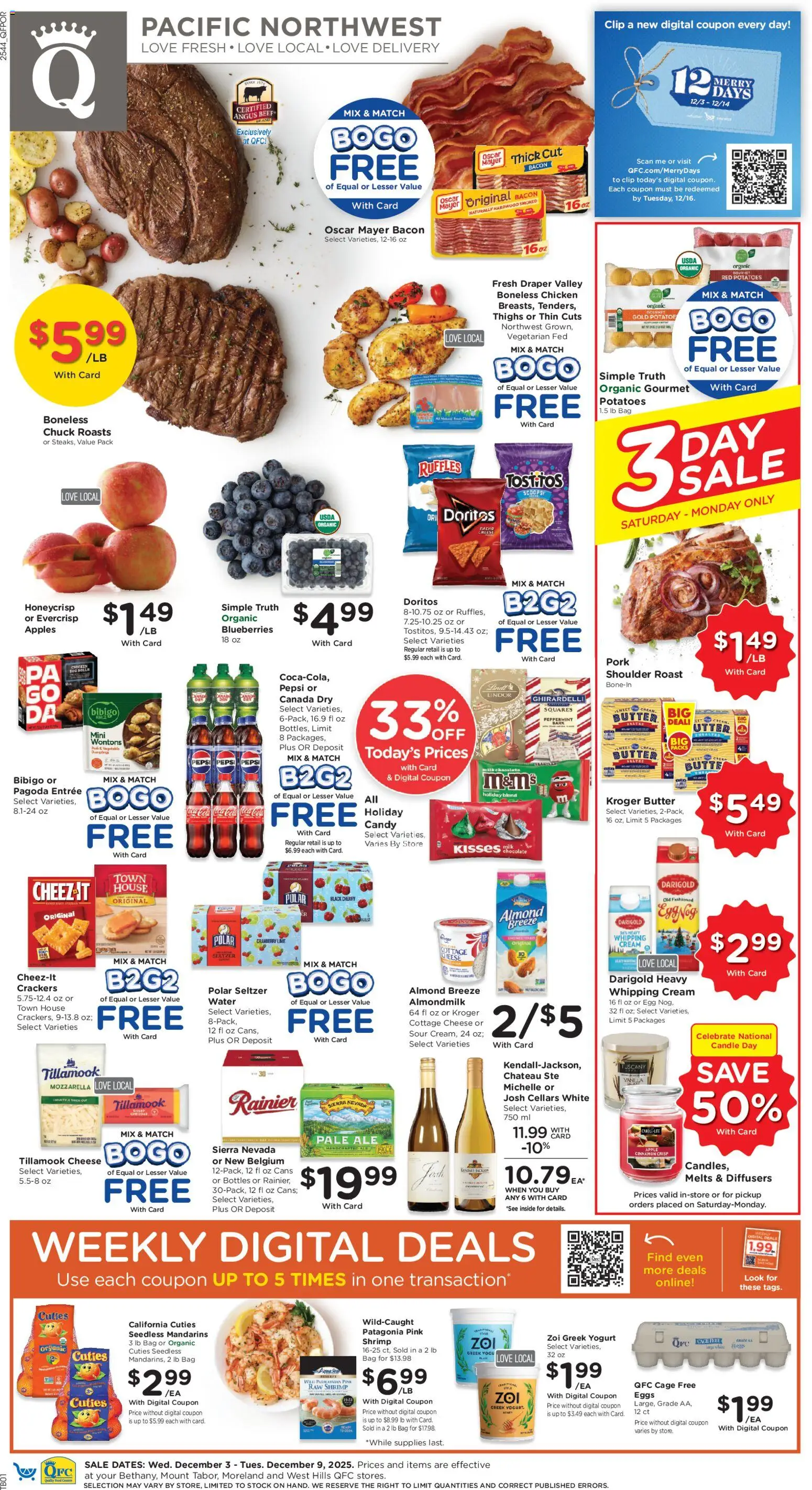 QFC Weekly Ad - OR - page 1- valid from 12/03/2025