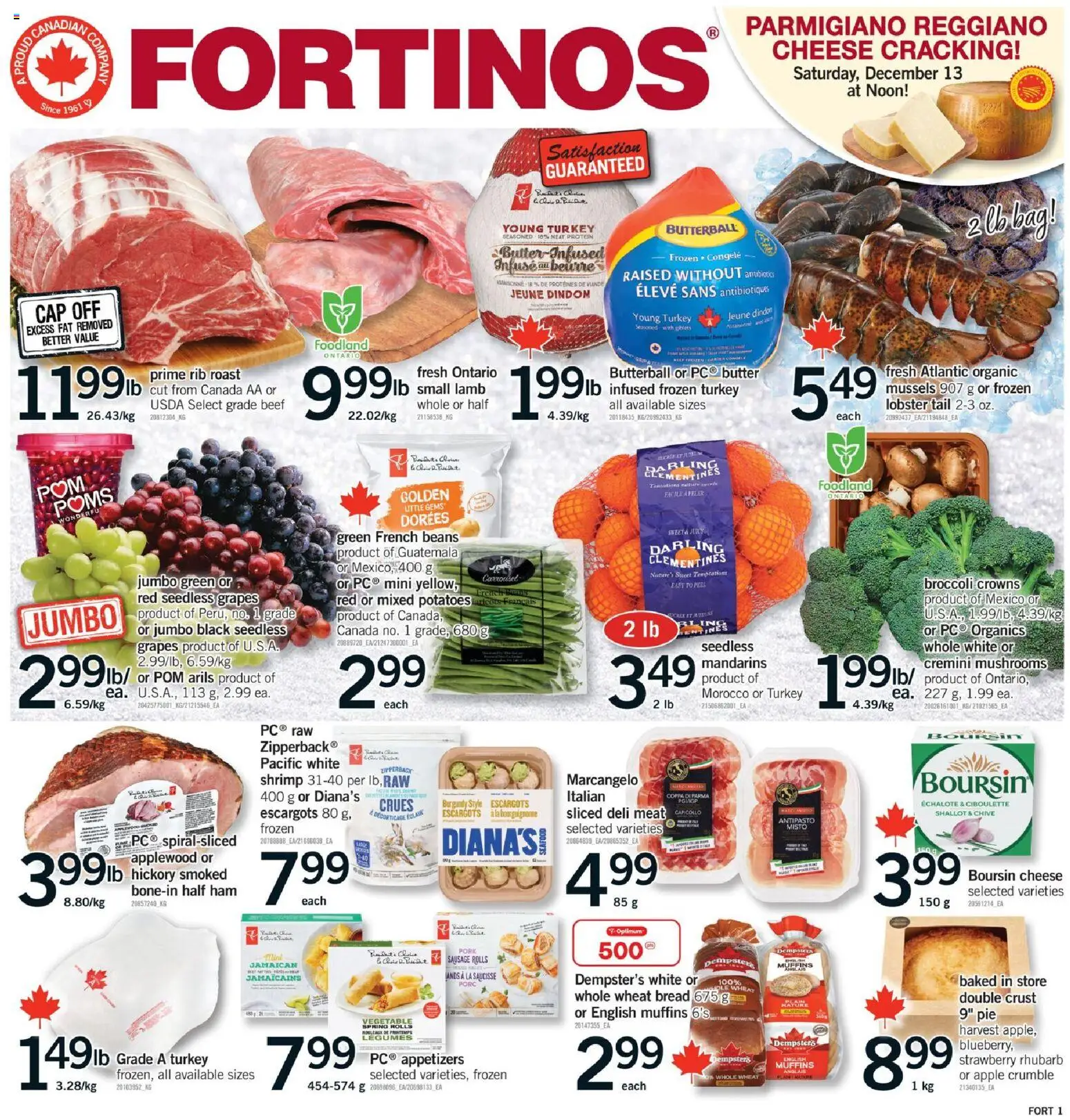 Fortinos weekly flyer / circulaire - page 1- valid from Dec 11, 2025