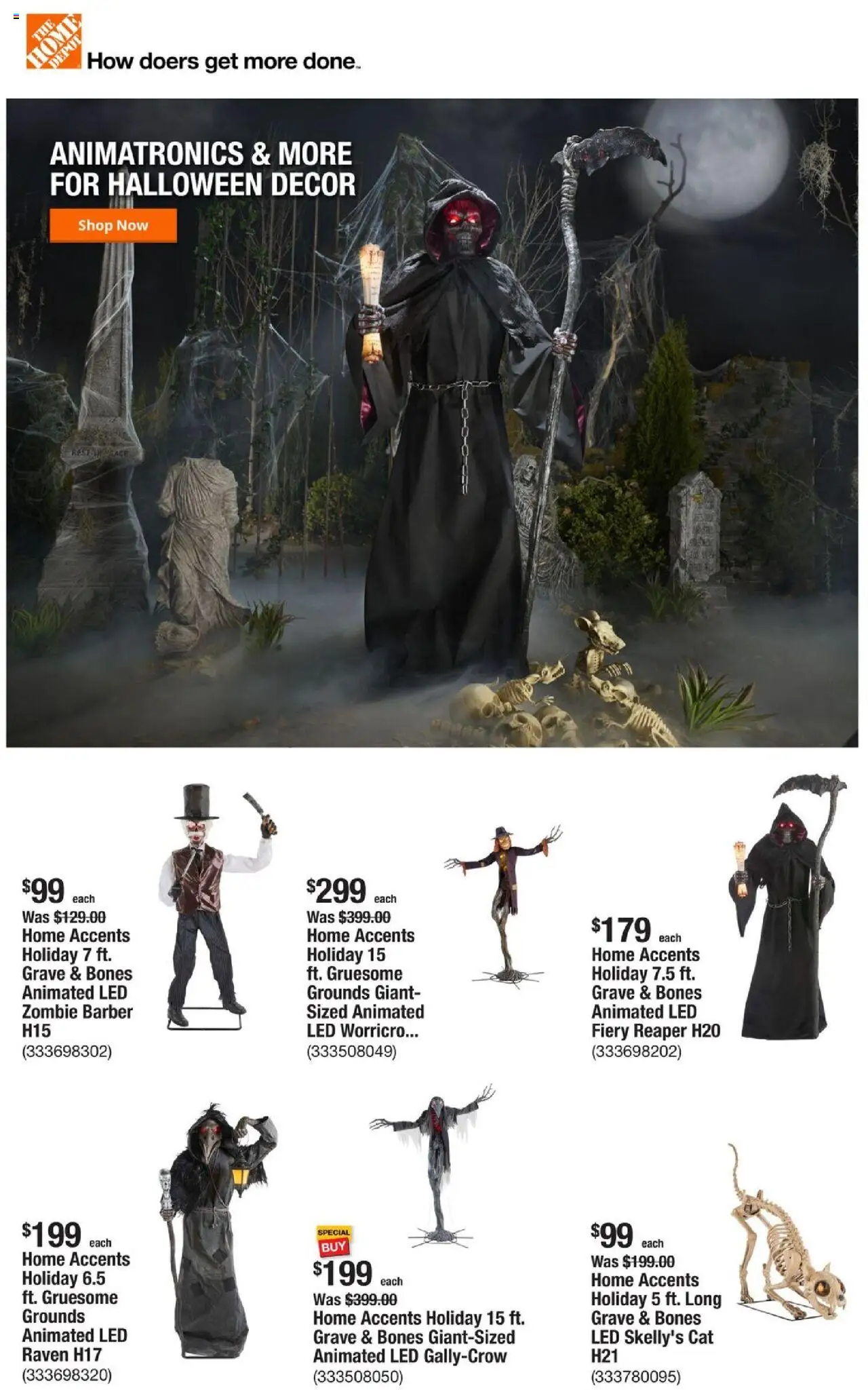 Home Depot Weekly Ad - page 1- valid from 10/09/2025