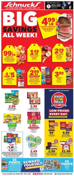 Preview Schnucks Weekly Print Ad - IN valid from 01/28/2026