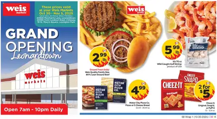 Preview Weis Grand Opening valid from 10/30/2025