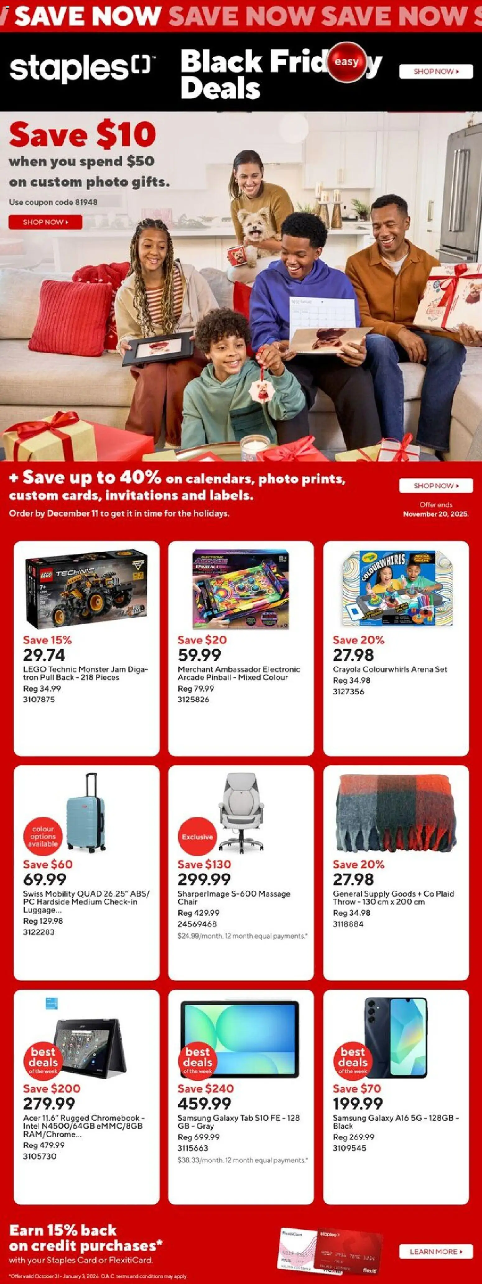 Staples - Black Friday  - page 1- valid from Nov 14, 2025