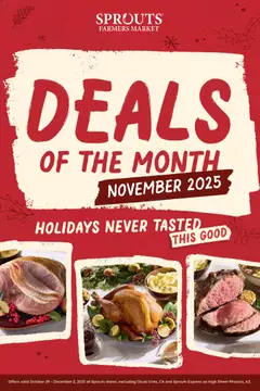 Preview Sprouts Monthly Ad valid from 10/29/2025