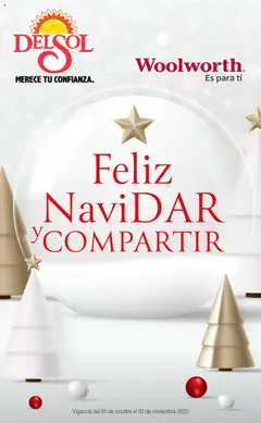 Del Sol y Woolworth - Catálogo Feliz NaviDar y Compartir  válido desde 09/10/2025