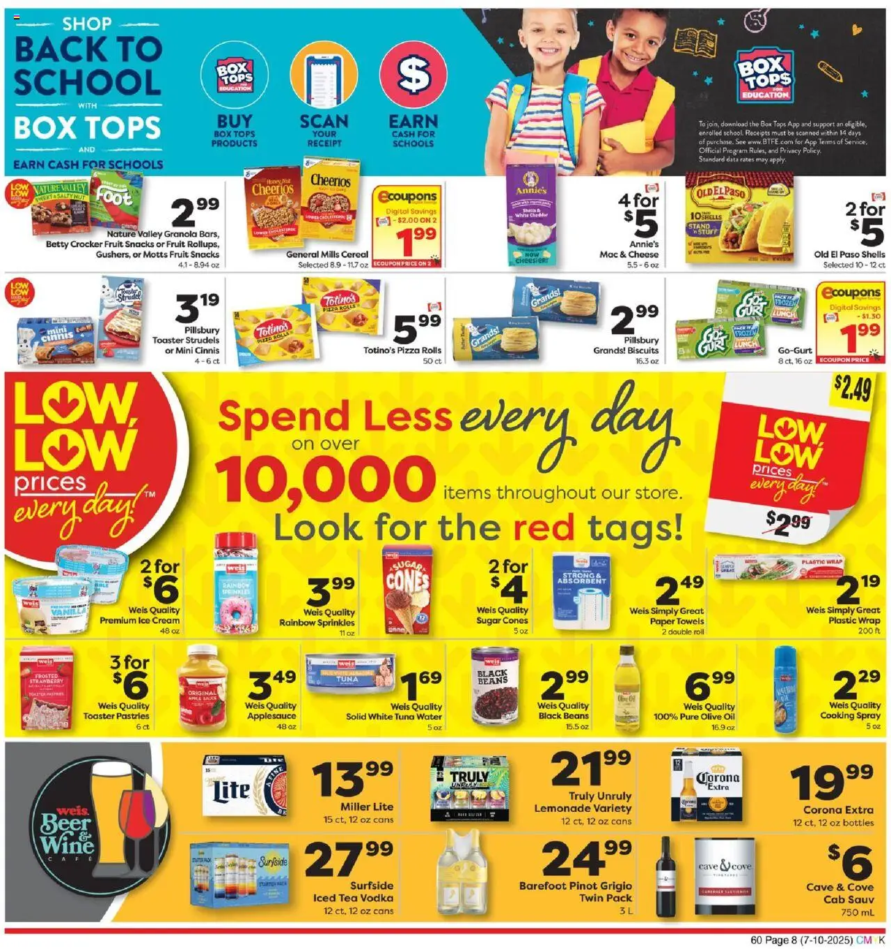 Weis Monthly Ad - PA - page 8- valid from 07/10/2025