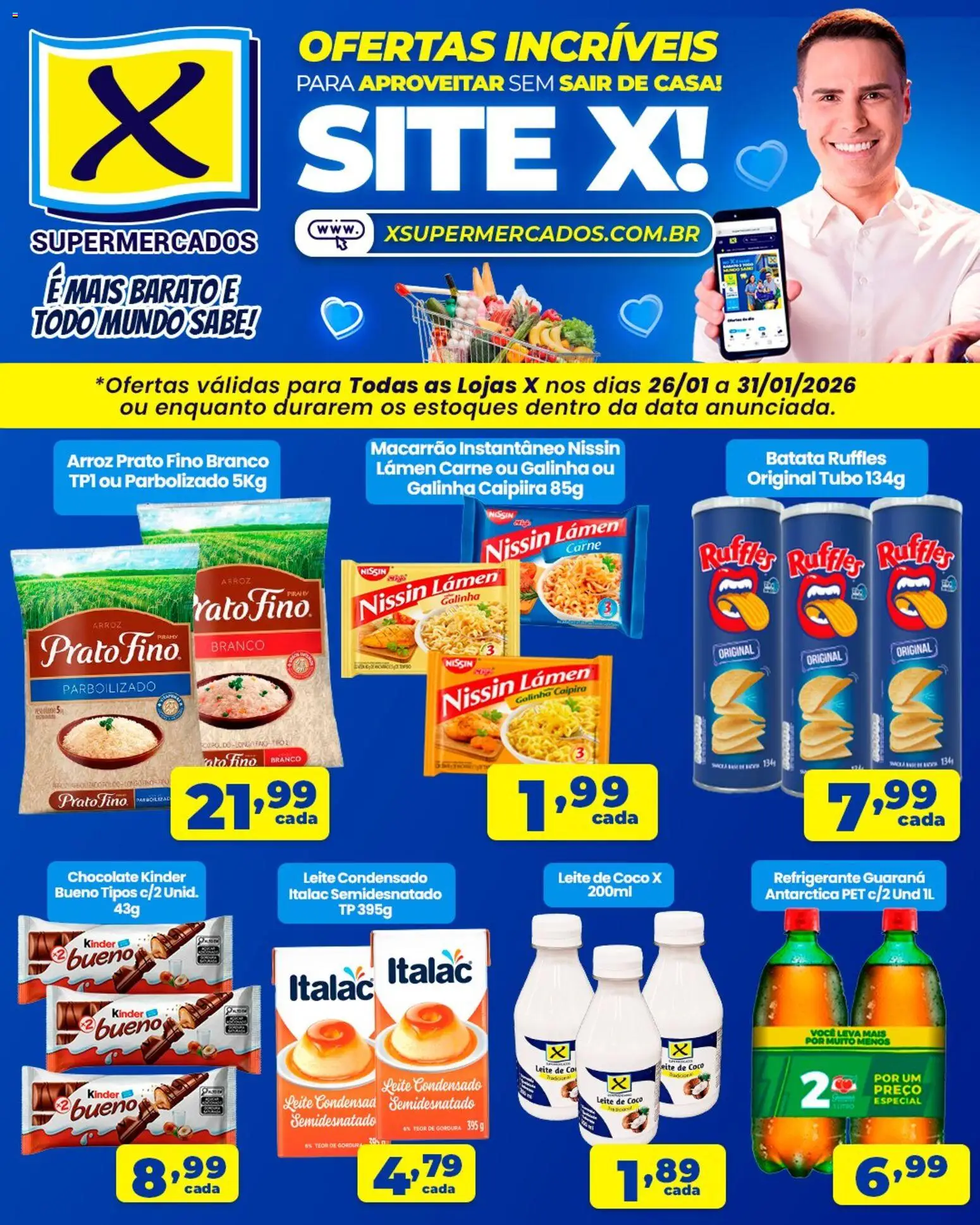 X Supermercados - Ofertas Online - página 1- válido a partir de 26/01/2026
