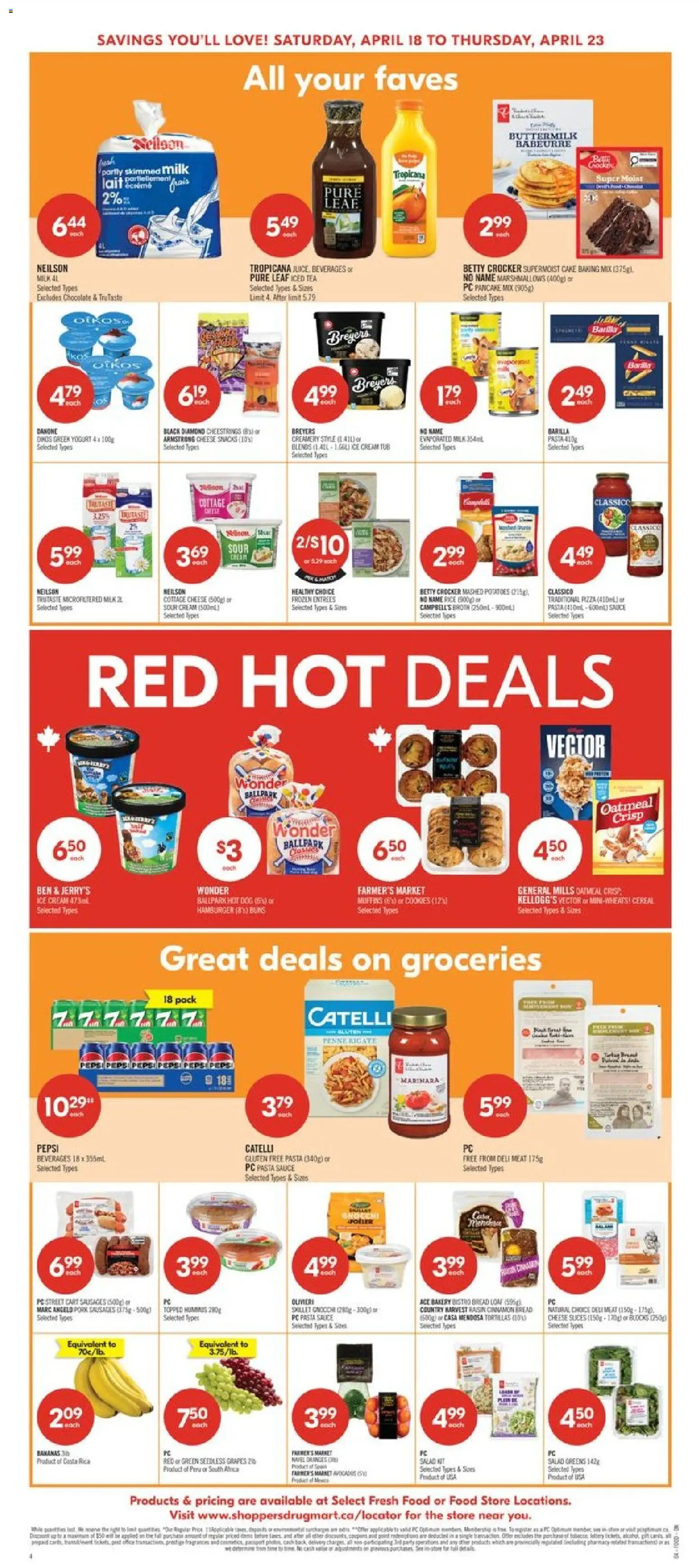 Shoppers weekly flyer / circulaire - page 4- valid from Apr 17, 2026