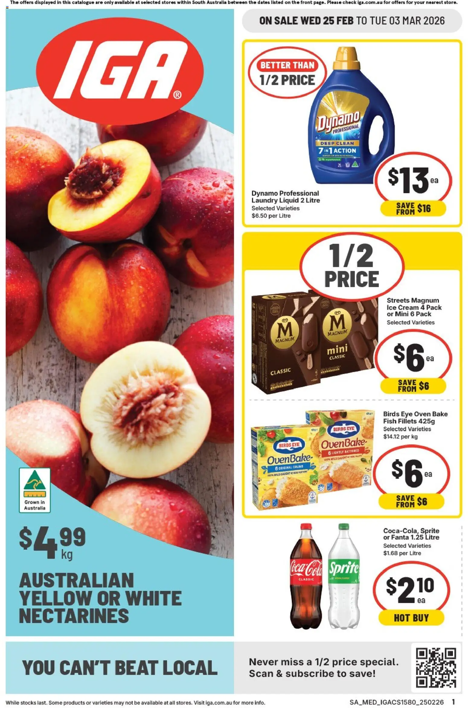 IGA Catalogue SA - page 1- valid from 25/02/2026