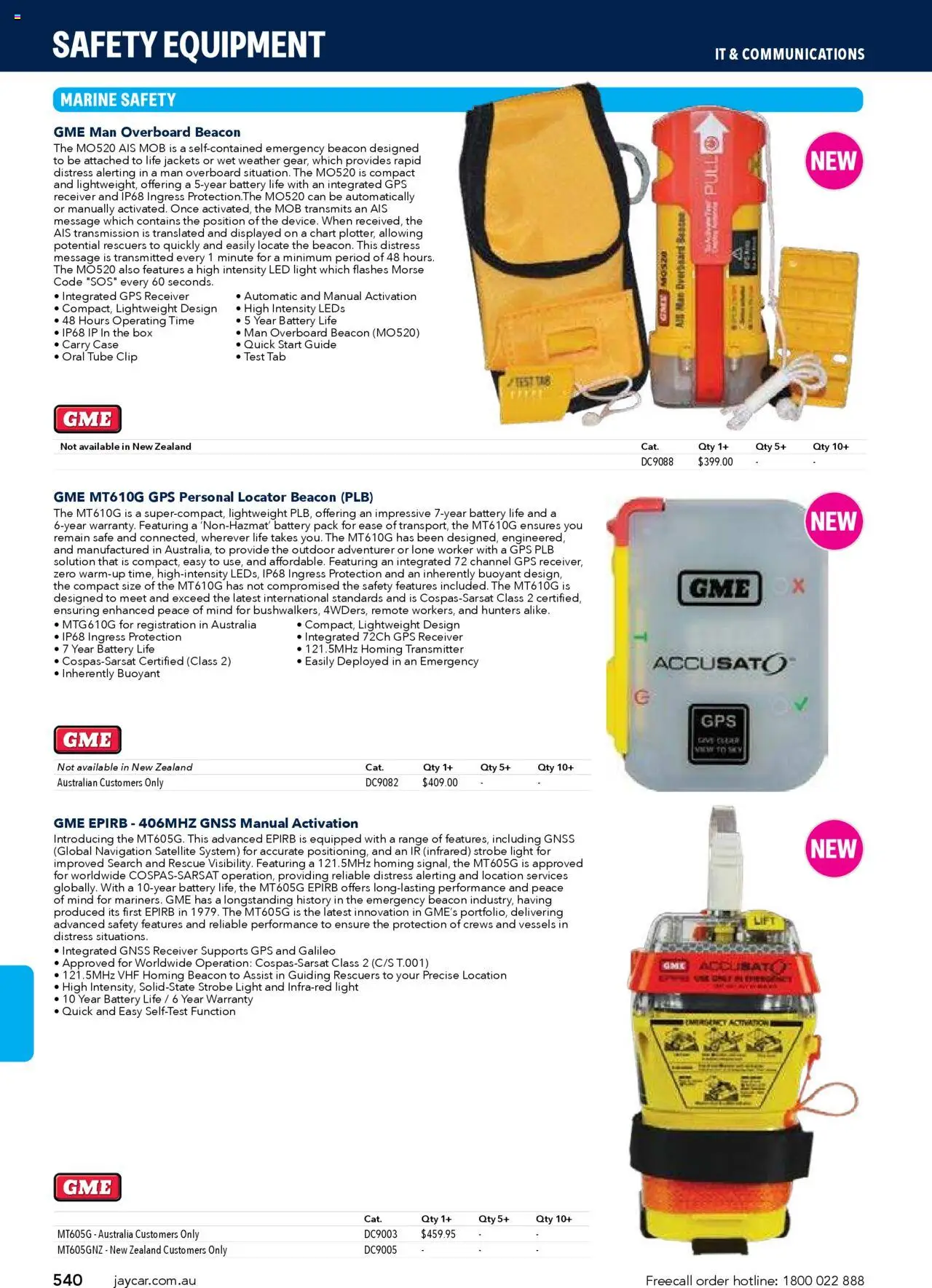Jaycar Engineering & Scientific Catalogue 2025/2026  - page 540- valid from 09/07/2025