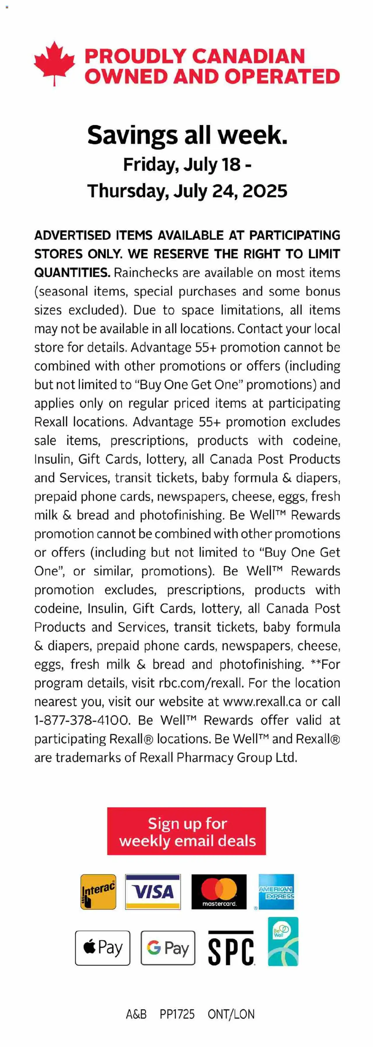 Rexall weekly flyer / circulaire - page 15- valid from Jul 18, 2025