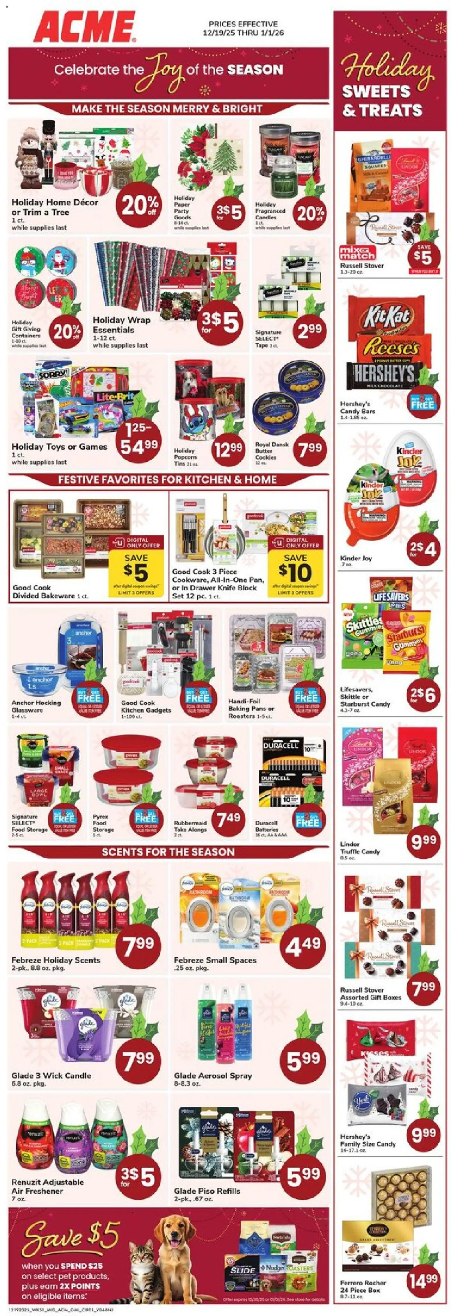 Acme Ad - page 1- valid from 12/19/2025