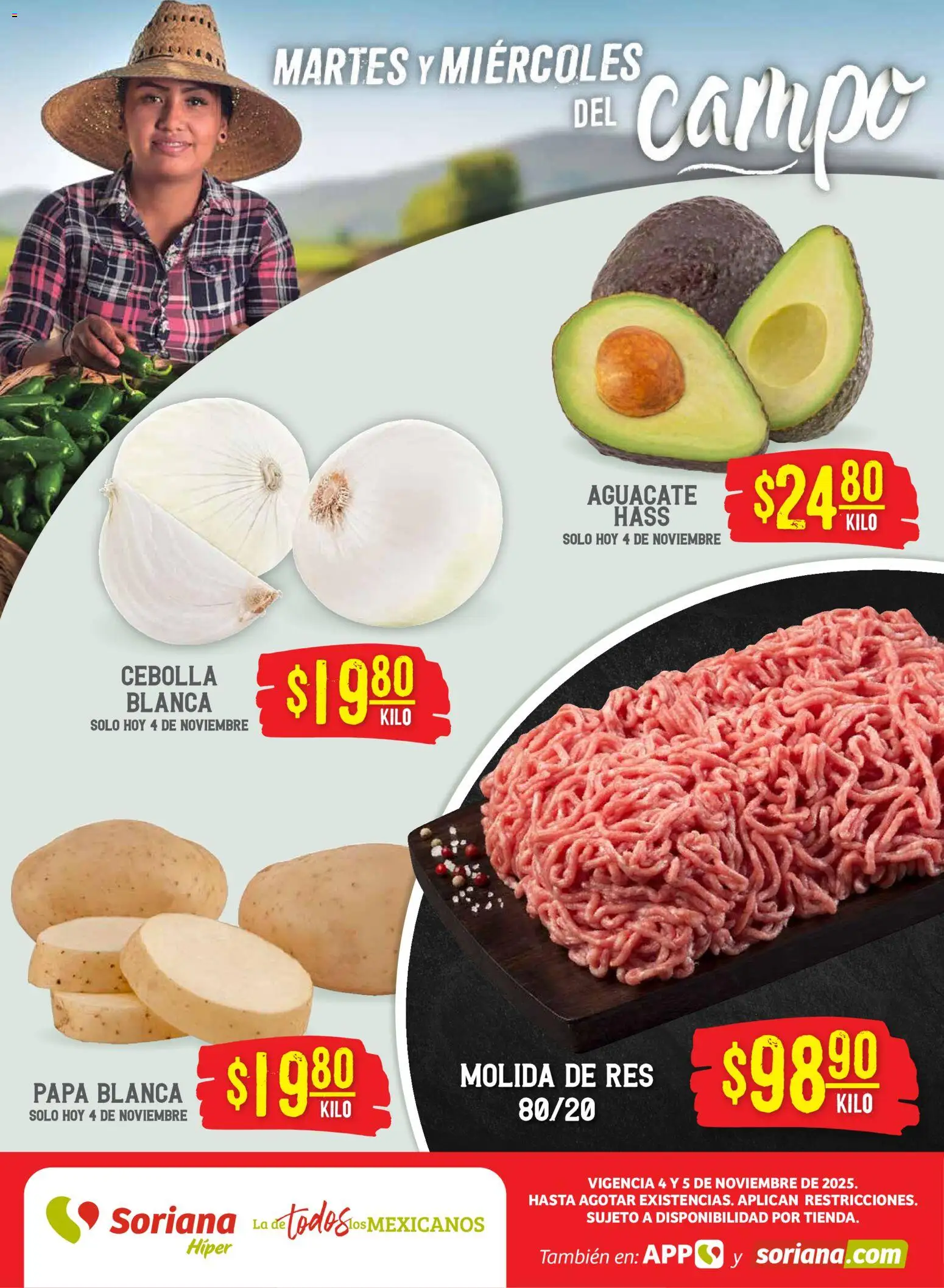 Soriana - Martes y Miércoles del Campo Híper: BCS, Son y Sin - página 1- válido desde 04/11/2025