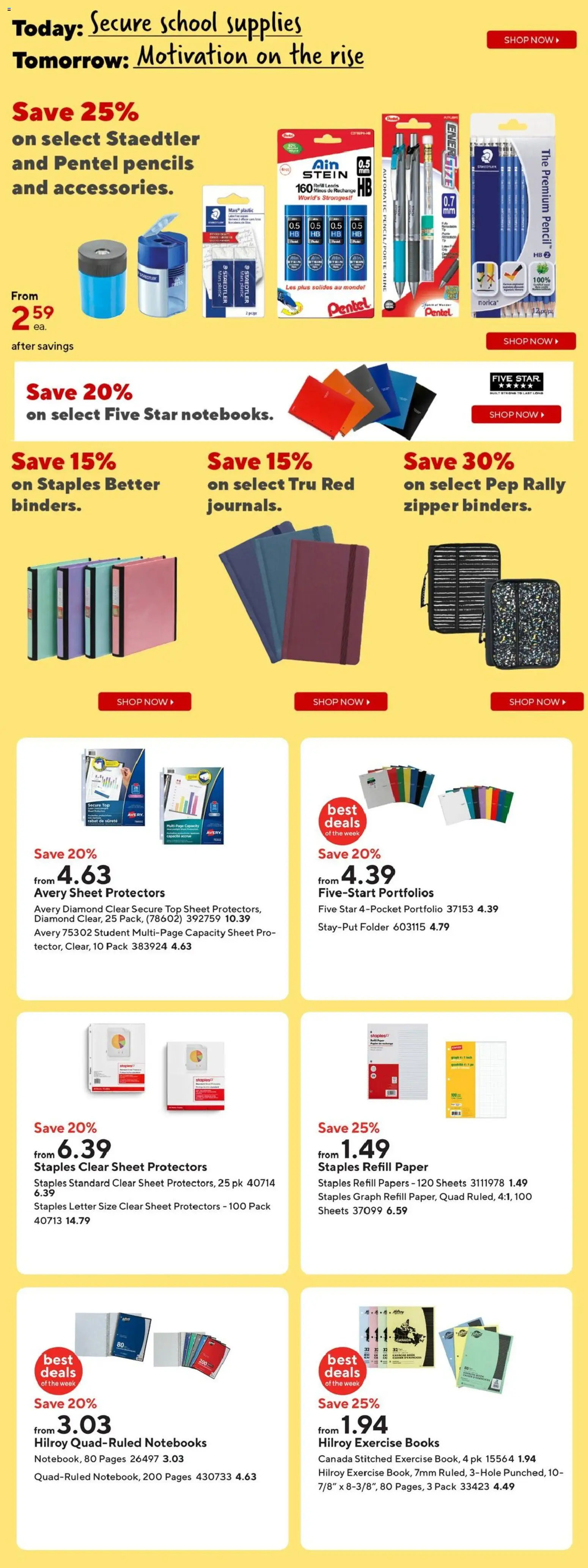 Staples weekly flyer / circulaire - page 4- valid from Jan 9, 2026