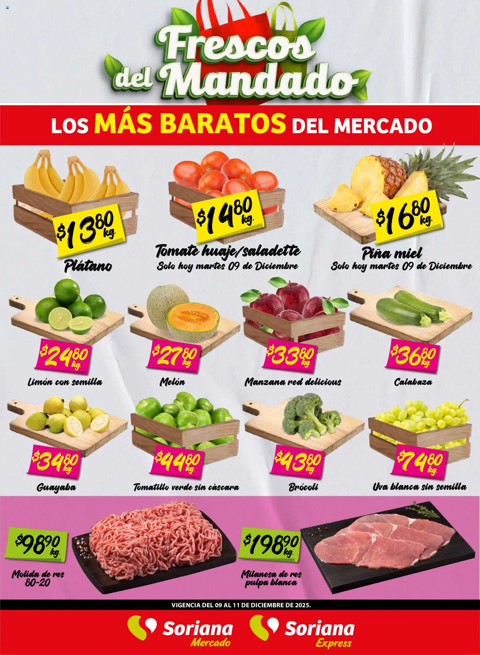 Soriana - Frescos del Mandado Mercado: Coah, Chih y Dur - página 1- válido desde 09/12/2025
