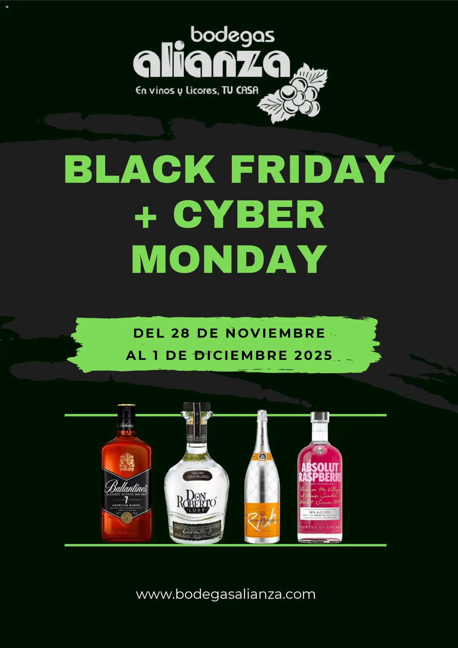 Bodegas Alianza Black Friday - página 1- válido desde 28/11/2025