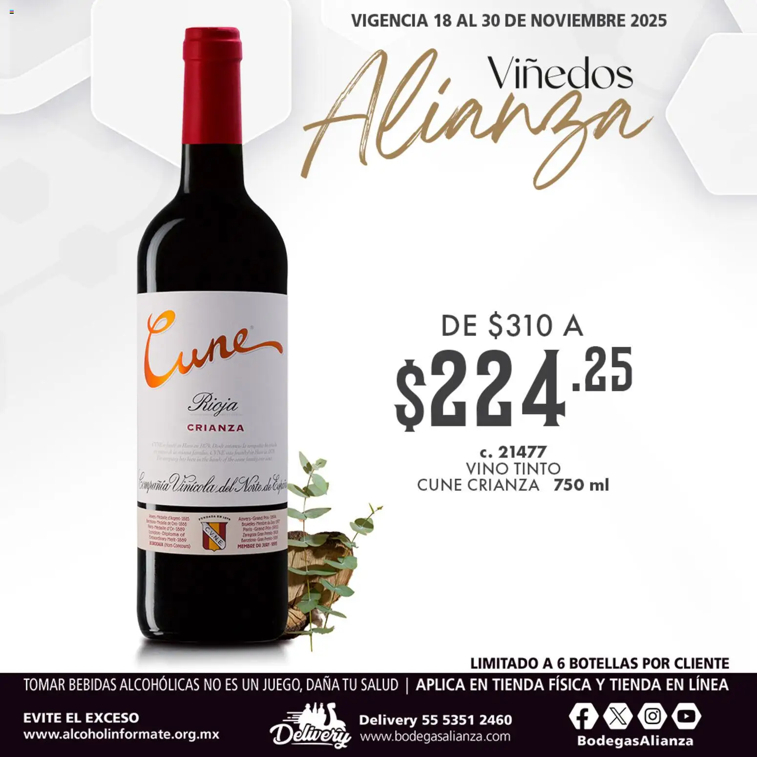 Bodegas Alianza Viñedos - página 1- válido desde 18/11/2025