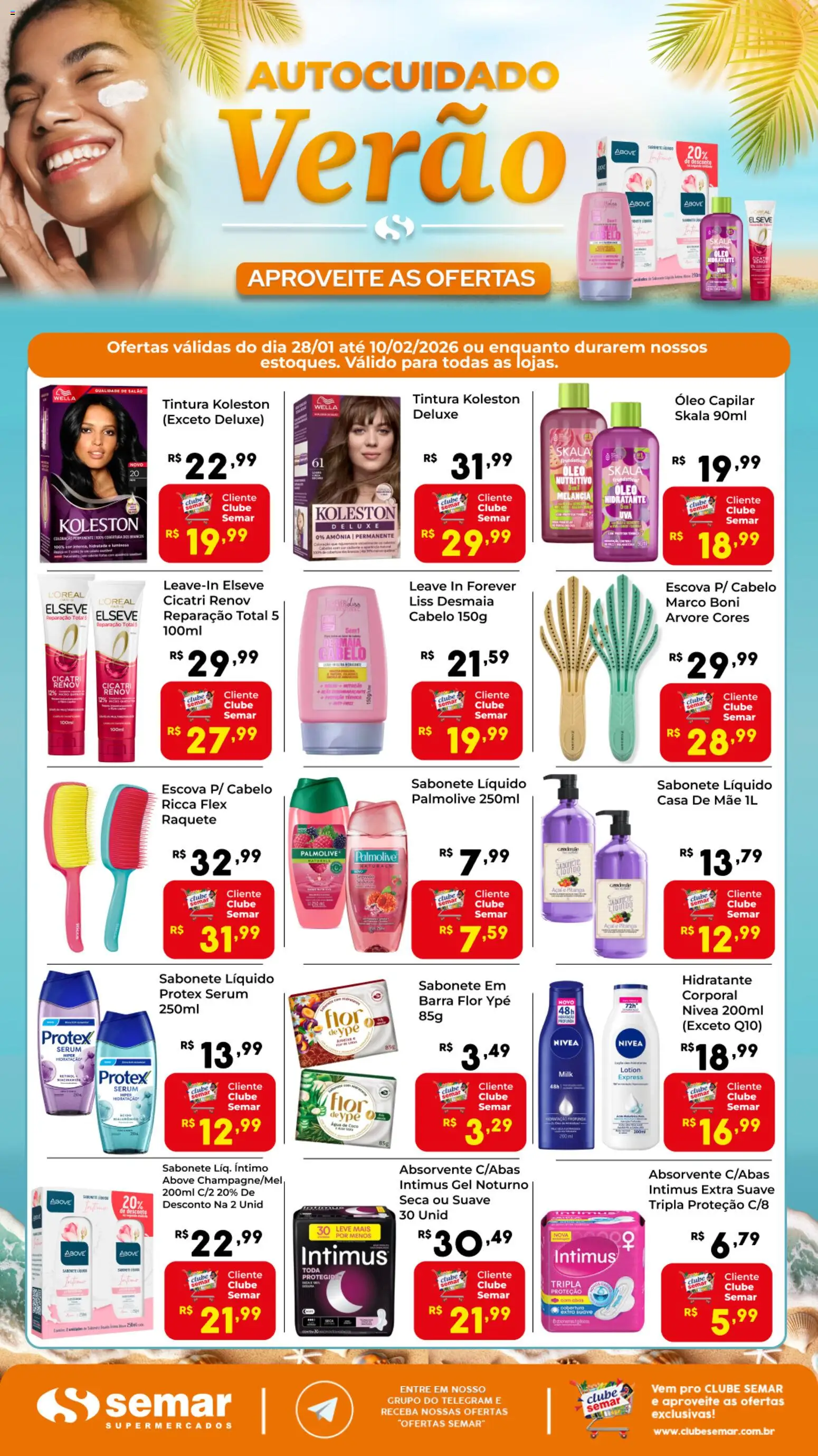 Semar Supermercado - Ofertas de Verão - página 1- válido a partir de 28/01/2026
