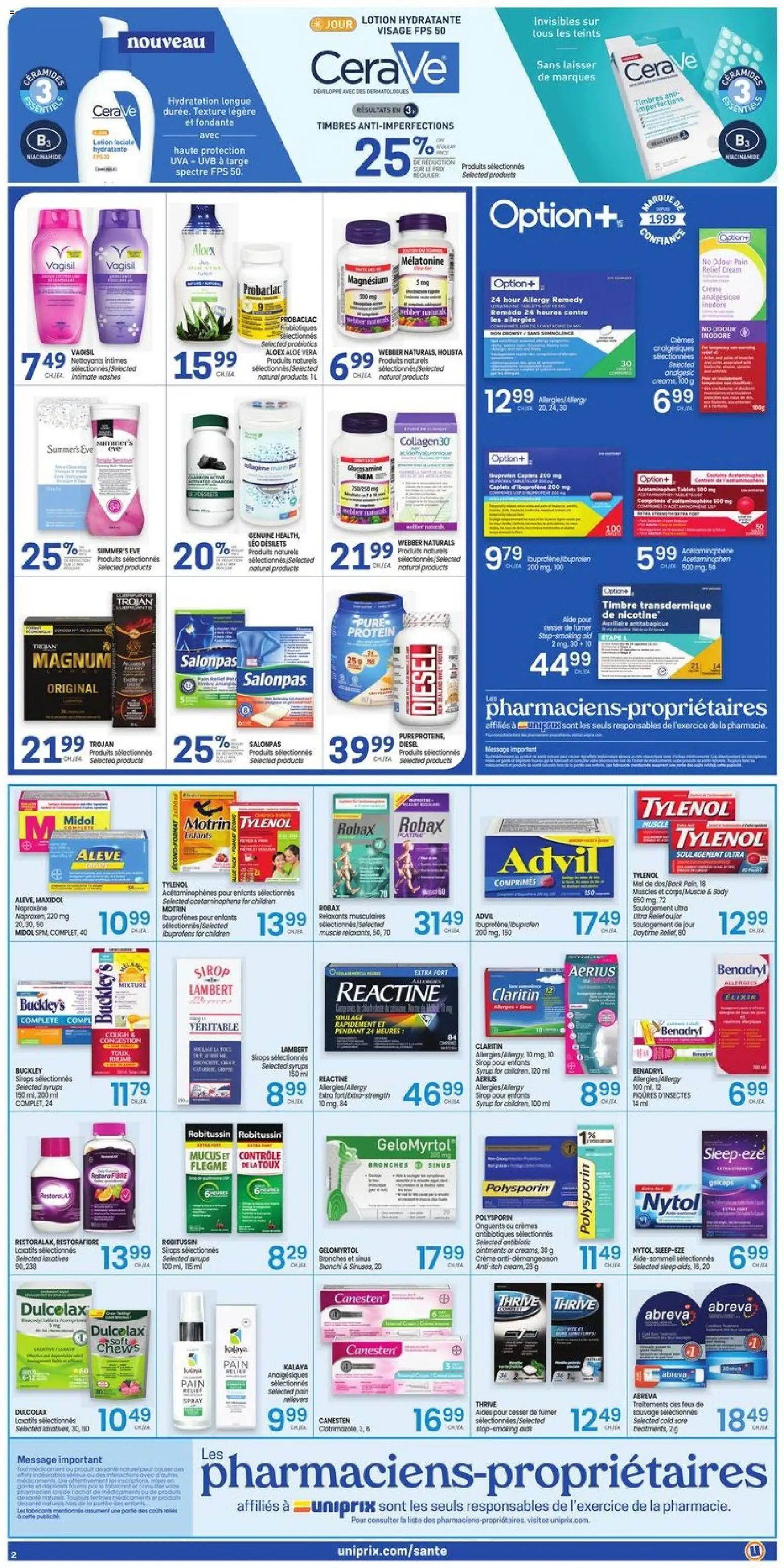 Uniprix weekly flyer / circulaire - page 3- valid from Mar 5, 2026